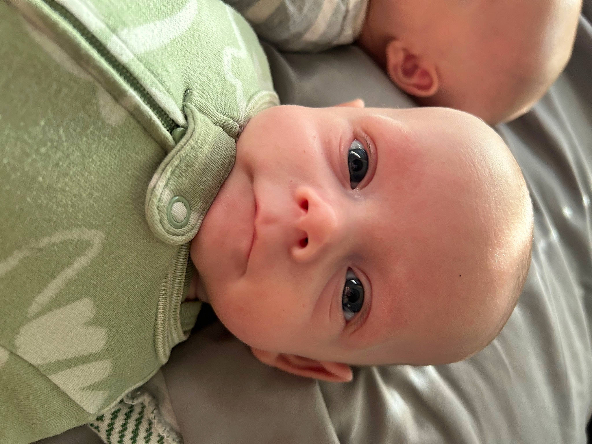 Maverick joined the competition — help win amazing prizes! baby, baby_products, baby_toddler_clothing, cheek, child, close_up, comfort, eyebrow, eyelash, grass, happy, iris, lip, mouth, neck, nose, pattern, person, portrait_photography, skin