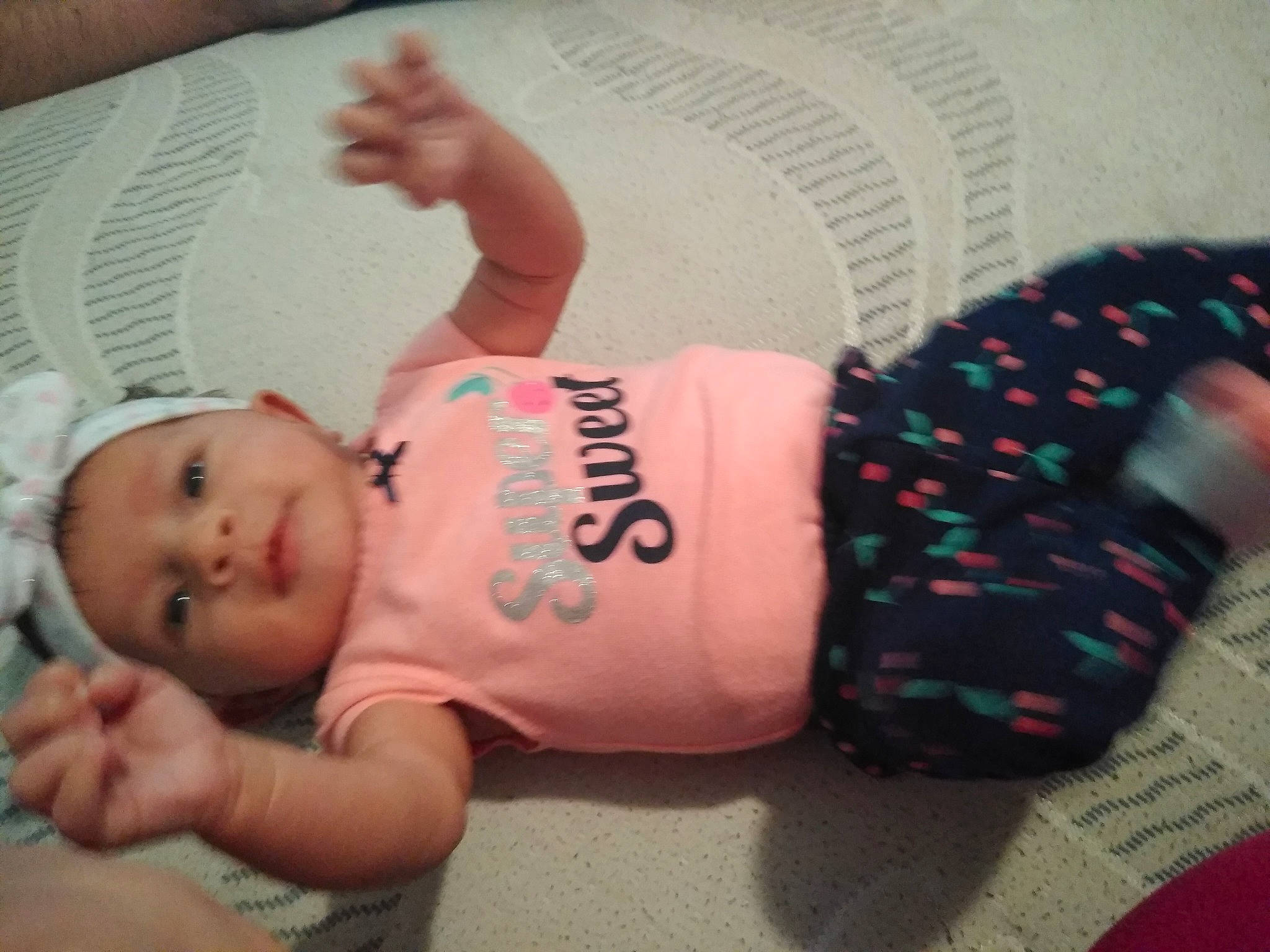 Gabriella joined the competition — help win amazing prizes! abdomen, arm, baby, baby_toddler_clothing, child, cool, finger, hand, muscle, person, thumb, toddler