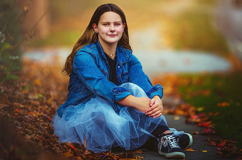 Abbie joined the competition — help win amazing prizes! black_hair, brown_hair, denim, electric_blue, flash_photography, forest, grass, hairstyle, happy, human_leg, joy, knee, leisure, long_hair, orange, people_in_nature, person, sitting, smile, street_fashion