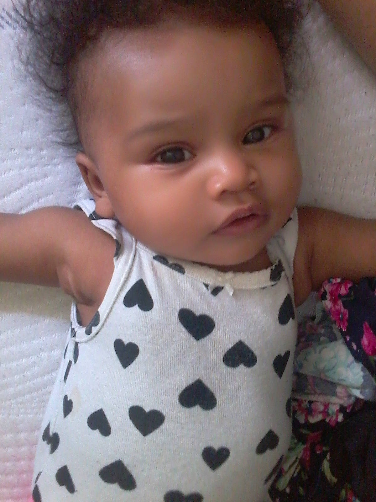 Yuri joined the competition — help win amazing prizes! baby, baby_toddler_clothing, cheek, child, face, head, lip, nose, pattern, person, pink, skin, smile, toddler