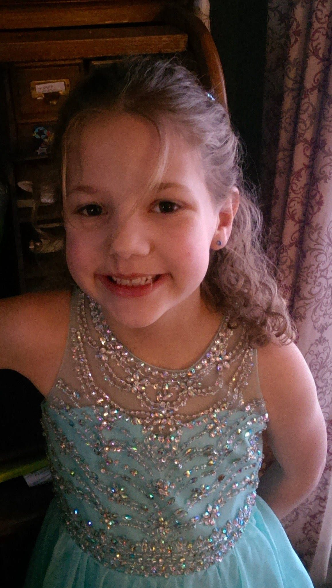 Livia joined the competition — help win amazing prizes! child, child_model, chin, dress, face, facial_expression, forehead, fun, hair, hairstyle, happy, head, iris, joy, long_hair, neck, person, skin, smile