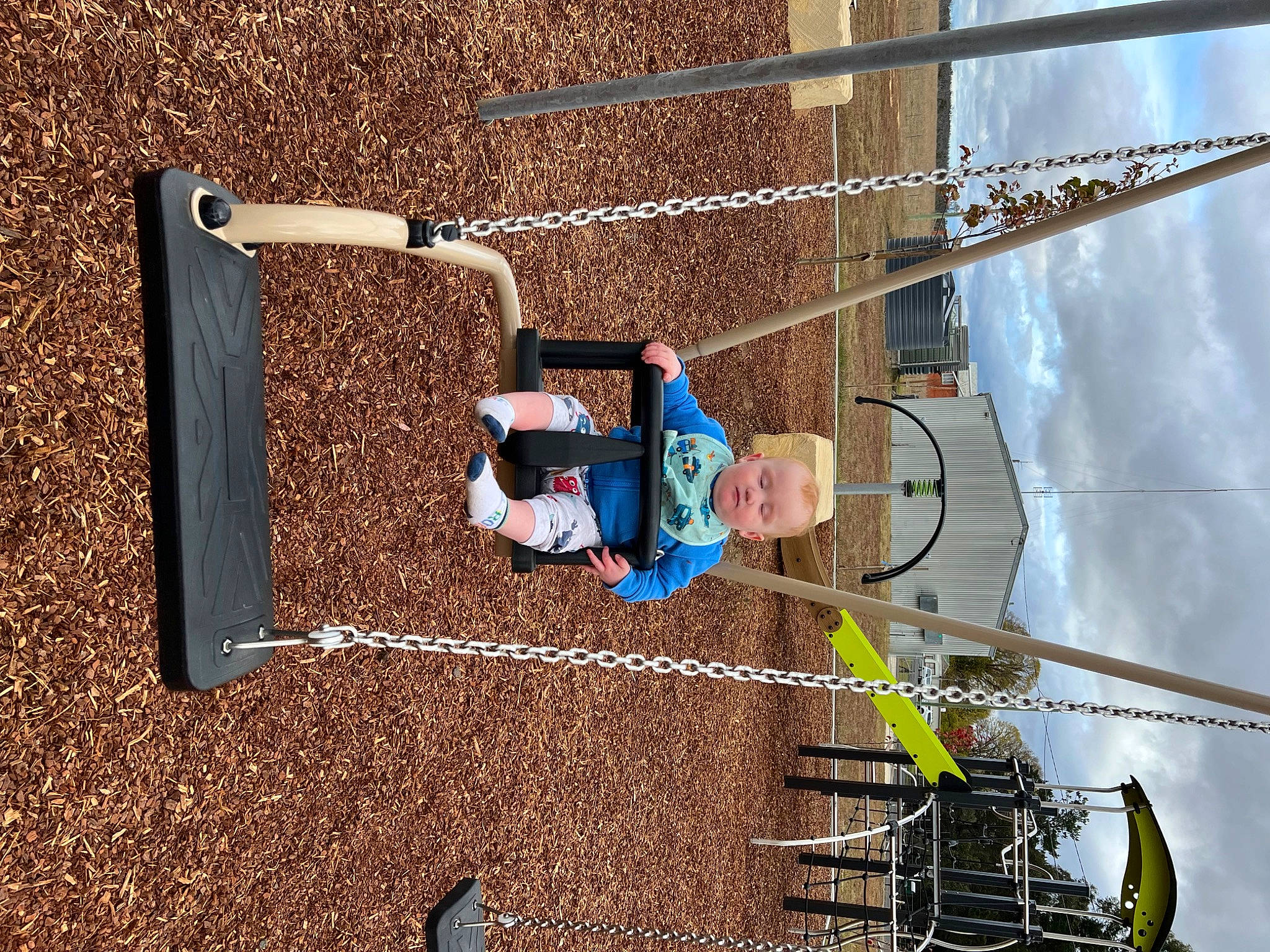 Hunter is registered to the contest to win money with this photo: city, composite_material, electric_blue, electrical_supply, electricity, engineering, fun, leisure, person, public_utility, recreation, smile, soil, t_shirt, toddler, walking_shoe, wire