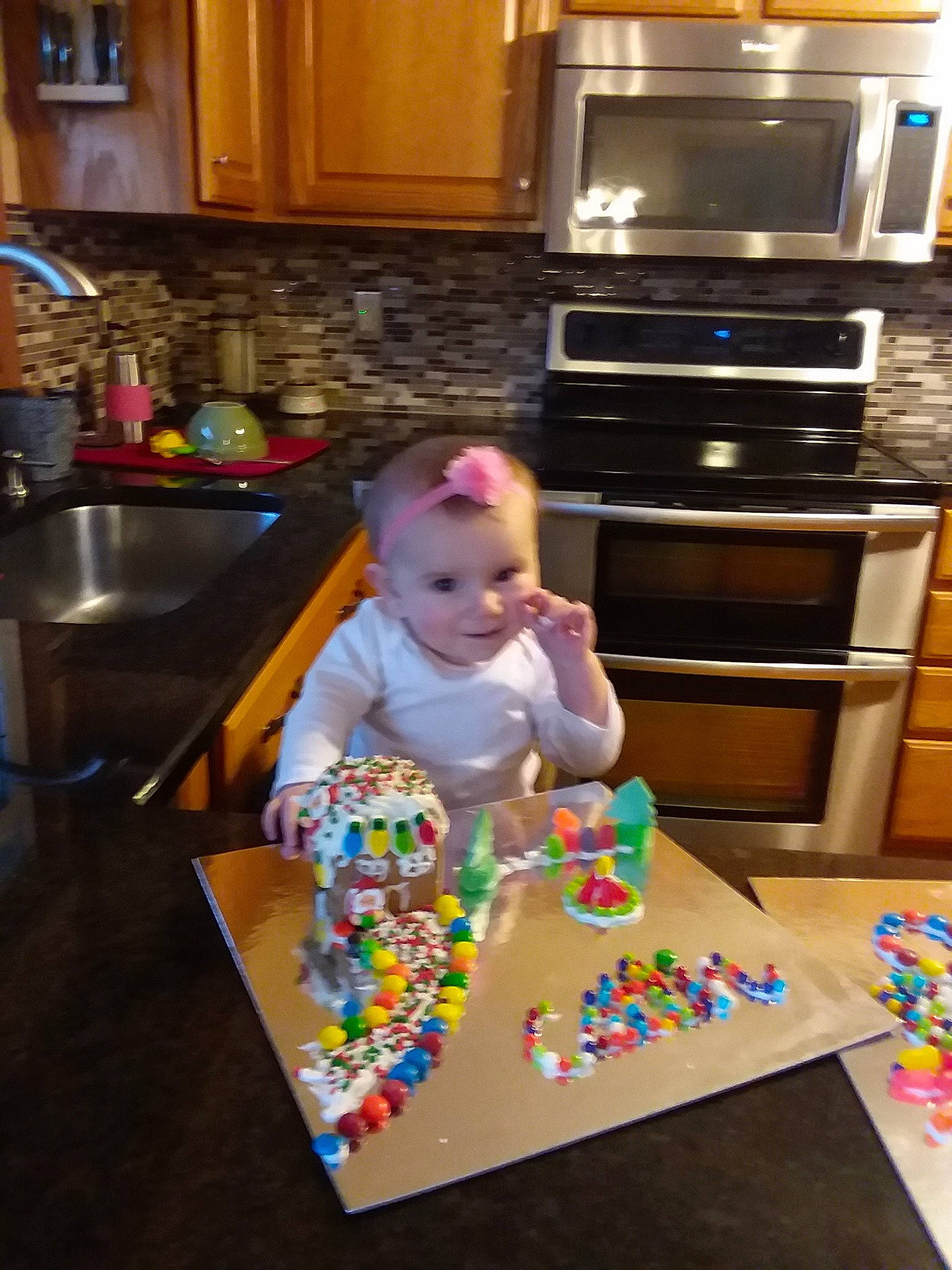 Caitlin joined the competition — help win amazing prizes! child, floor, flooring, food, person, play, room, toddler