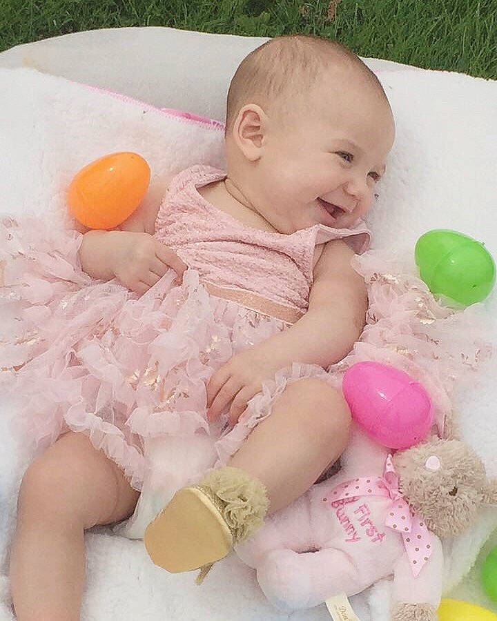 Annalynn joined the competition — help win amazing prizes! baby, baby_playing_with_toys, baby_products, baby_toddler_clothing, baby_toys, child, person, pink, play, product, skin, toddler, toy