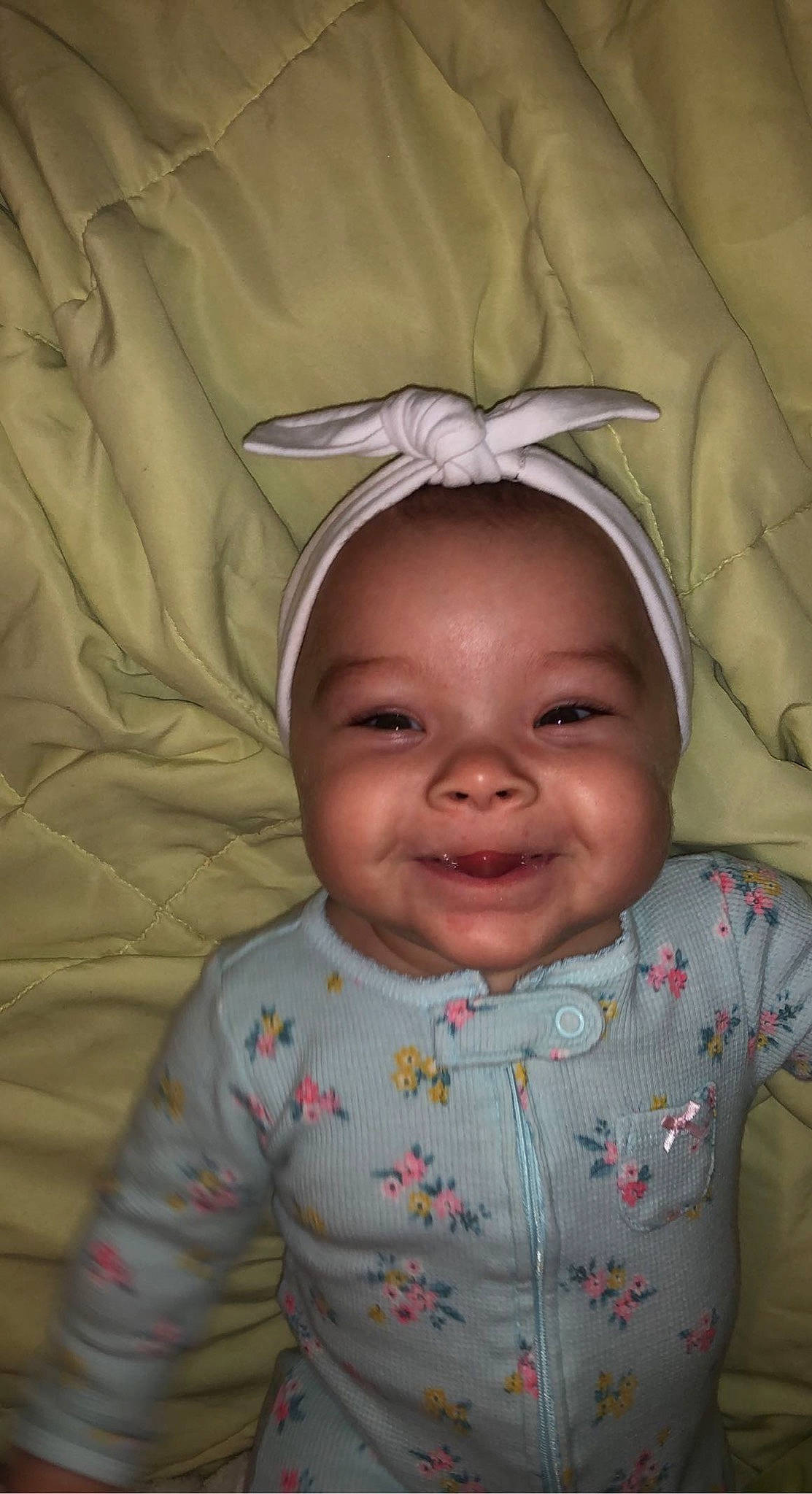 Emberlynn joined the competition — help win amazing prizes! baby, baby_toddler_clothing, cheek, comfort, eyebrow, eyelash, forehead, happy, headgear, iris, joy, linens, lip, nose, person, pink, skin, sleeve, smile, textile