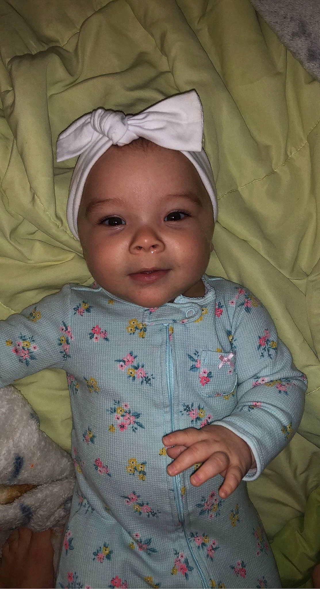 Emberlynn joined the competition — help win amazing prizes! baby, baby_toddler_clothing, cheek, child, eye, face, facial_expression, happy, head, headgear, headwear, iris, lip, mouth, nose, person, product, skin, sleeve, smile