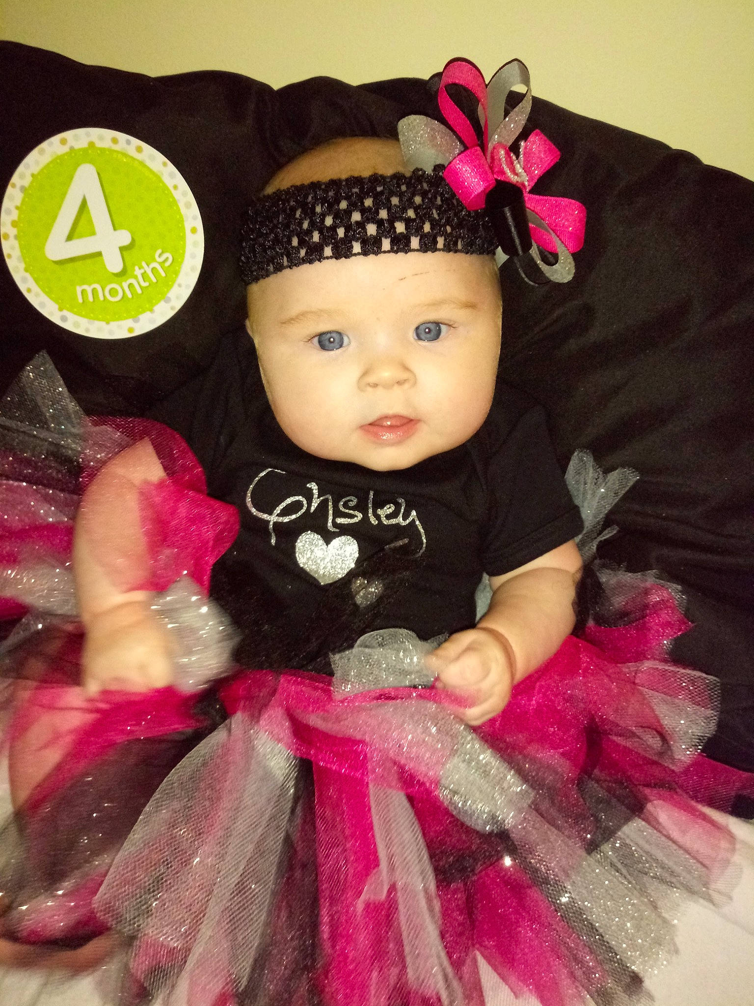 Ensley is registered to the contest to win money with this photo: baby, baby_products, baby_toddler_clothing, ballet_tutu, child, clothing, costume, costume_accessory, doll, dress, hair_accessory, headband, headgear, headpiece, headwear, person, pink, product, toddler