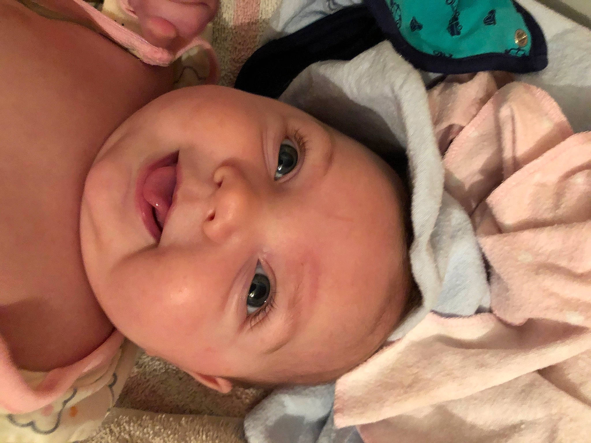 Hadassah joined the competition — help win amazing prizes! baby, blue, cheek, chin, eyebrow, eyelash, forehead, happy, head, headgear, headwear, human_body, iris, lip, mouth, nose, person, plant, skin, smile