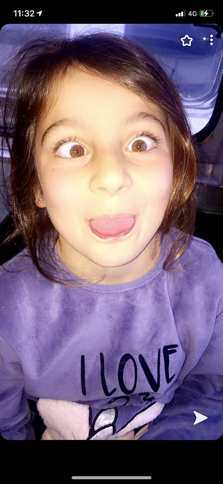 Tess participe au concours pour gagner de l'argent avec cette photo : beauty, cheek, chin, eye, eyebrow, eyelash, forehead, hair, hairstyle, iris, jaw, lavender, lip, mouth, nose, organ, person, purple, selfie, throat