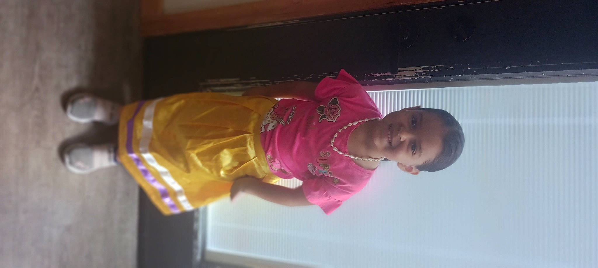 Mariana joined the competition — help win amazing prizes! baby_toddler_clothing, child, fun, joy, magenta, person, sleeve, smile, tints_and_shades, toddler