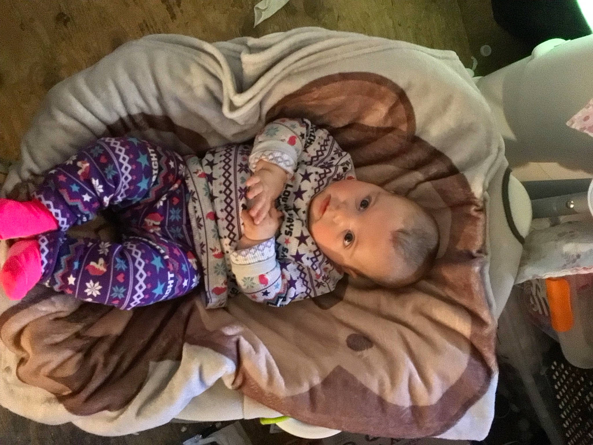 Delaney Sanborn joined the competition — help win amazing prizes! baby, baby_products, baby_sleeping, baby_toddler_clothing, bedtime, child, comfort, linens, nap, pattern, person, room, sitting, sleep, tableware, toddler, tree, wood, woolen