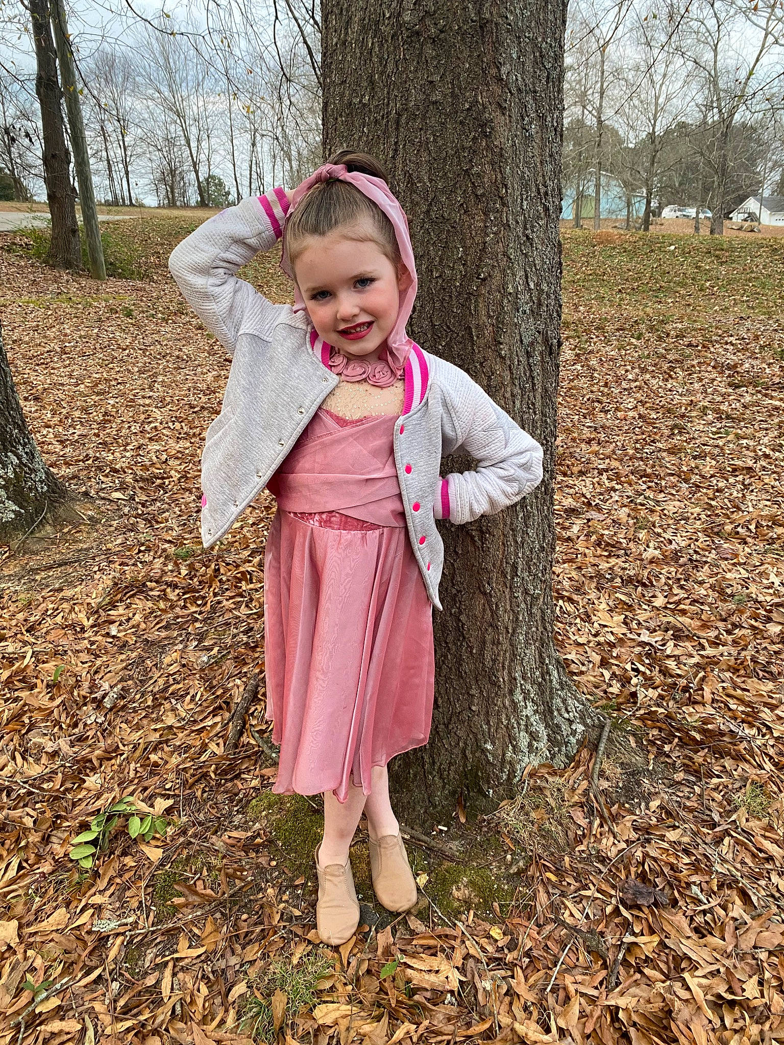 Addie joined the competition — help win amazing prizes! adaptation, child, dress, face, grass, happy, joy, leaf, outerwear, people, people_in_nature, person, photography, pink, plant, smile, spring, toddler, tree, winter
