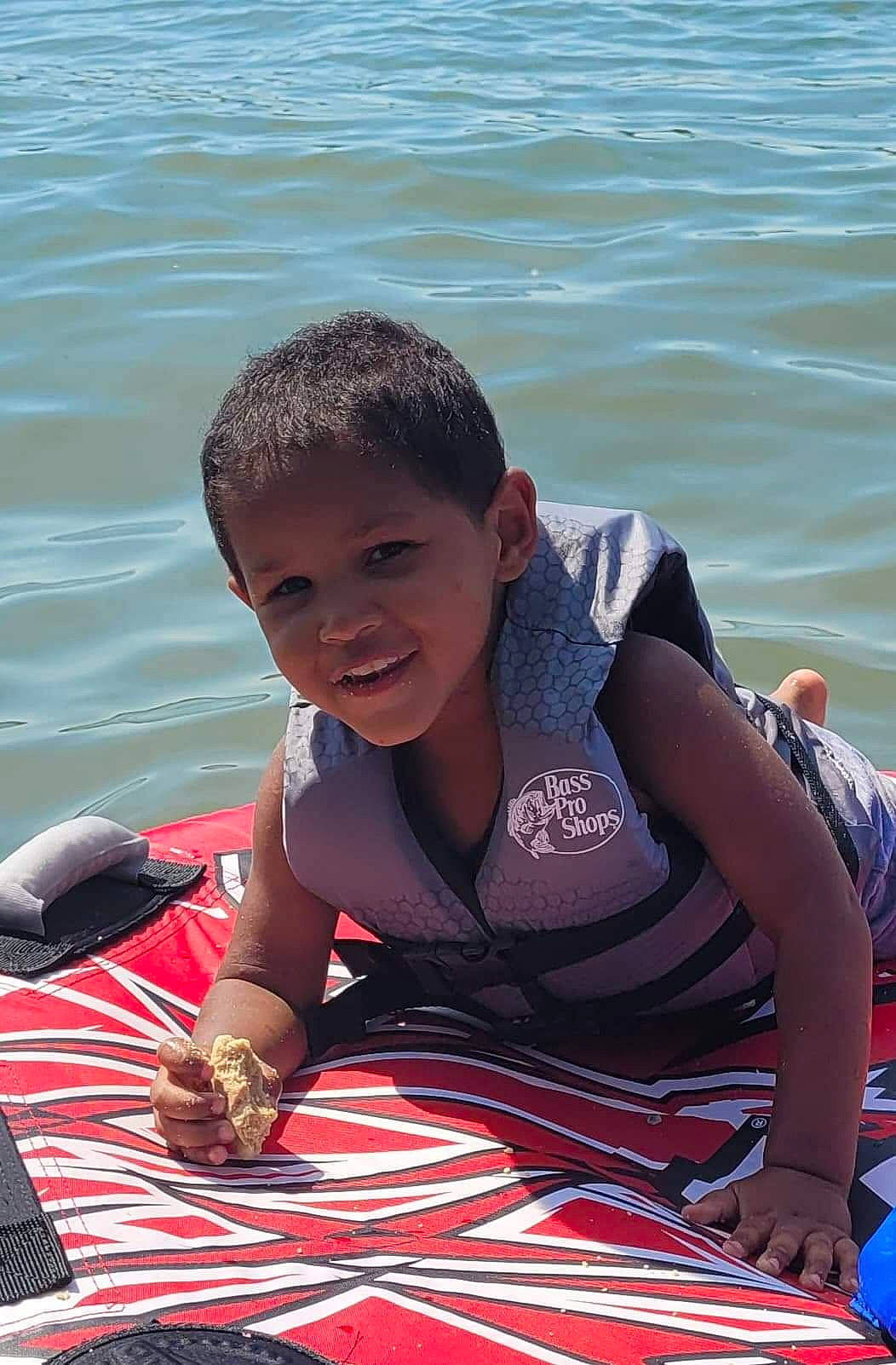 Robert joined the competition — help win amazing prizes! boats_and_boating_equipment_and_supplies, carmine, child, event, fun, happy, lake, leisure, lifejacket, ocean, person, personal_protective_equipment, recreation, sitting, smile, summer, thigh, toddler, travel, vacation