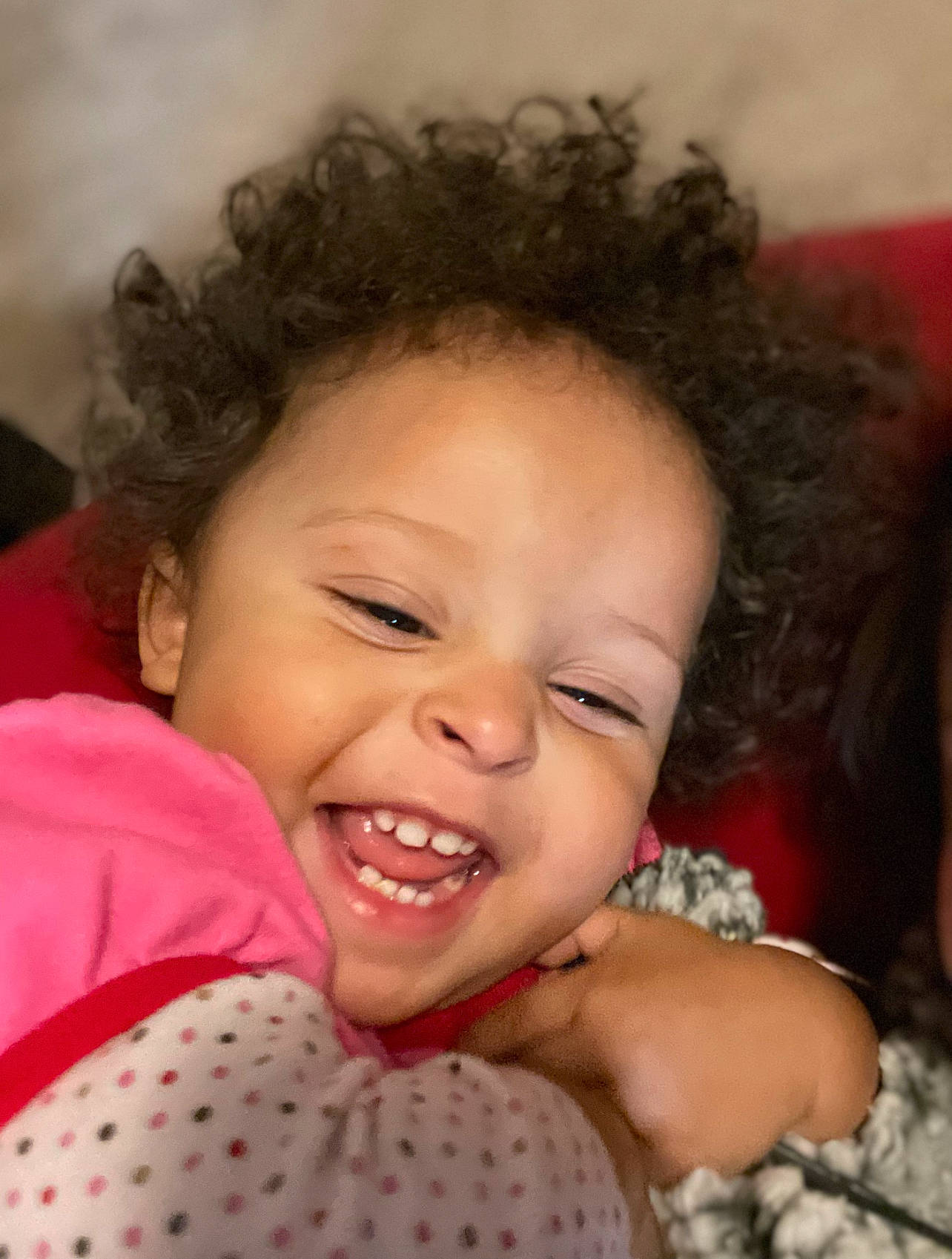 Khaniya joined the competition — help win amazing prizes! black_hair, cheek, child, comfort, eye, eyebrow, eyelash, face, facial_expression, flash_photography, happy, iris, lip, mouth, neck, nose, person, pink, skin, smile