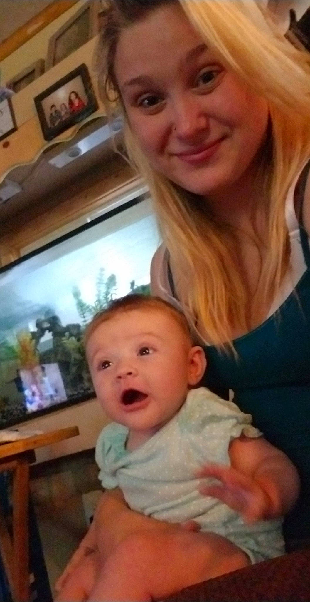 Carlee is registered to the contest to win money with this photo: baby, cheek, child, daughter, face, finger, joy, mother, people, person, selfie, skin, smile, thumb, toddler