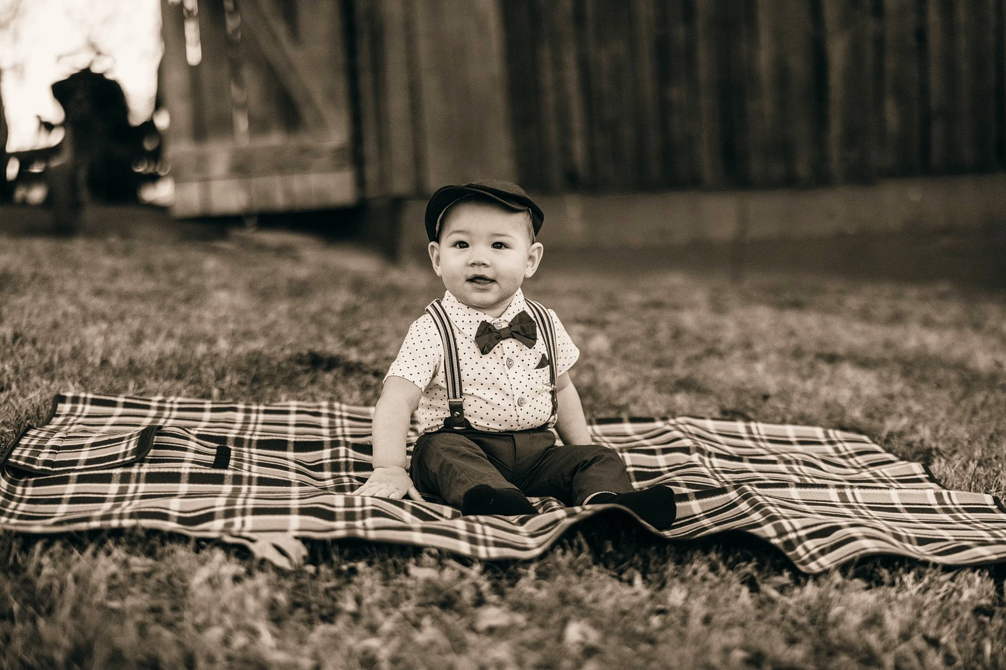 Colson is registered to the contest to win money with this photo: black, black_and_white, child, flash_photography, fun, grass, happy, human, monochrome, monochrome_photography, people, people_in_nature, person, photograph, smile, snapshot, standing, style, tints_and_shades, toddler