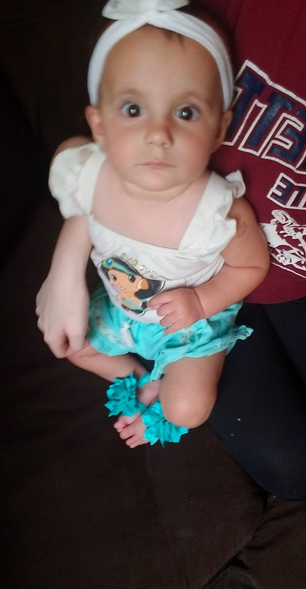 Za'Ryah joined the competition — help win amazing prizes! baby, baby_toddler_clothing, cheek, child, dress, eye, face, head, iris, lip, person, sitting, skin, smile, toddler