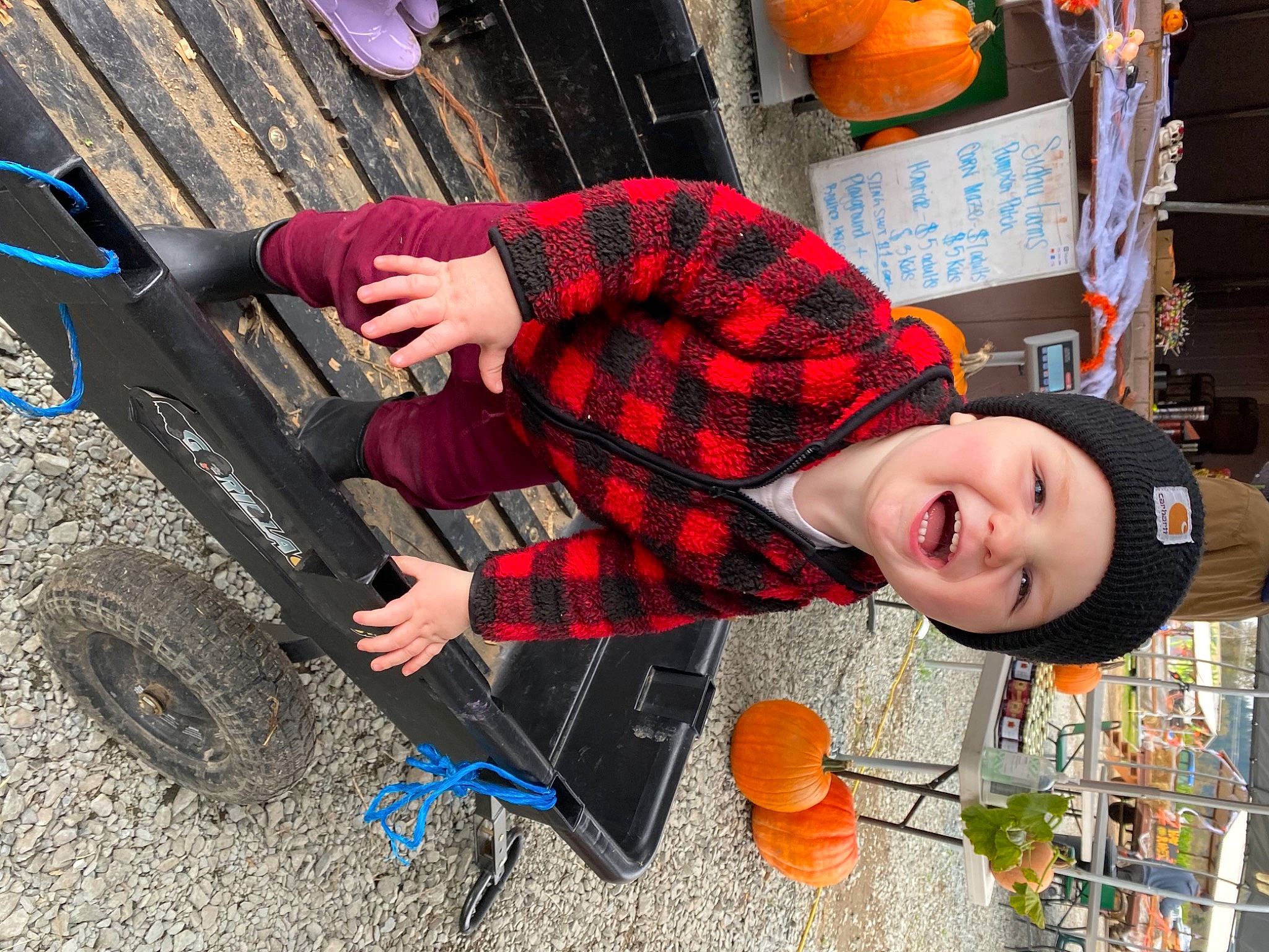 Vintage is registered to the contest to win money with this photo: child, design, headwear, pattern, person, plaid, tartan, textile, vehicle