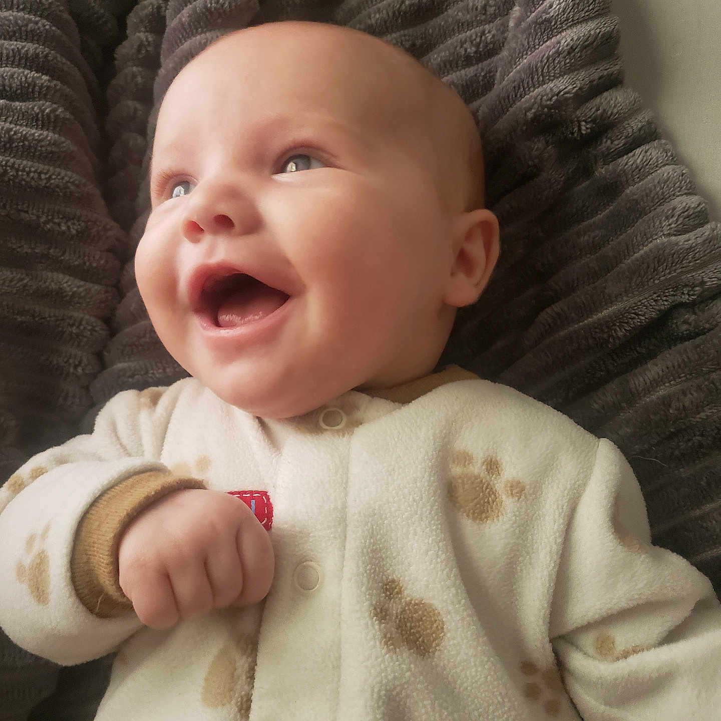 Amiya joined the competition — help win amazing prizes! baby, babylaughing, bodypart, bonnet, clothing, face, finger, hand, happy, hat, head, hoodie, knitwear, newborn, person, photography, portrait, smile, sweater, sweatshirt