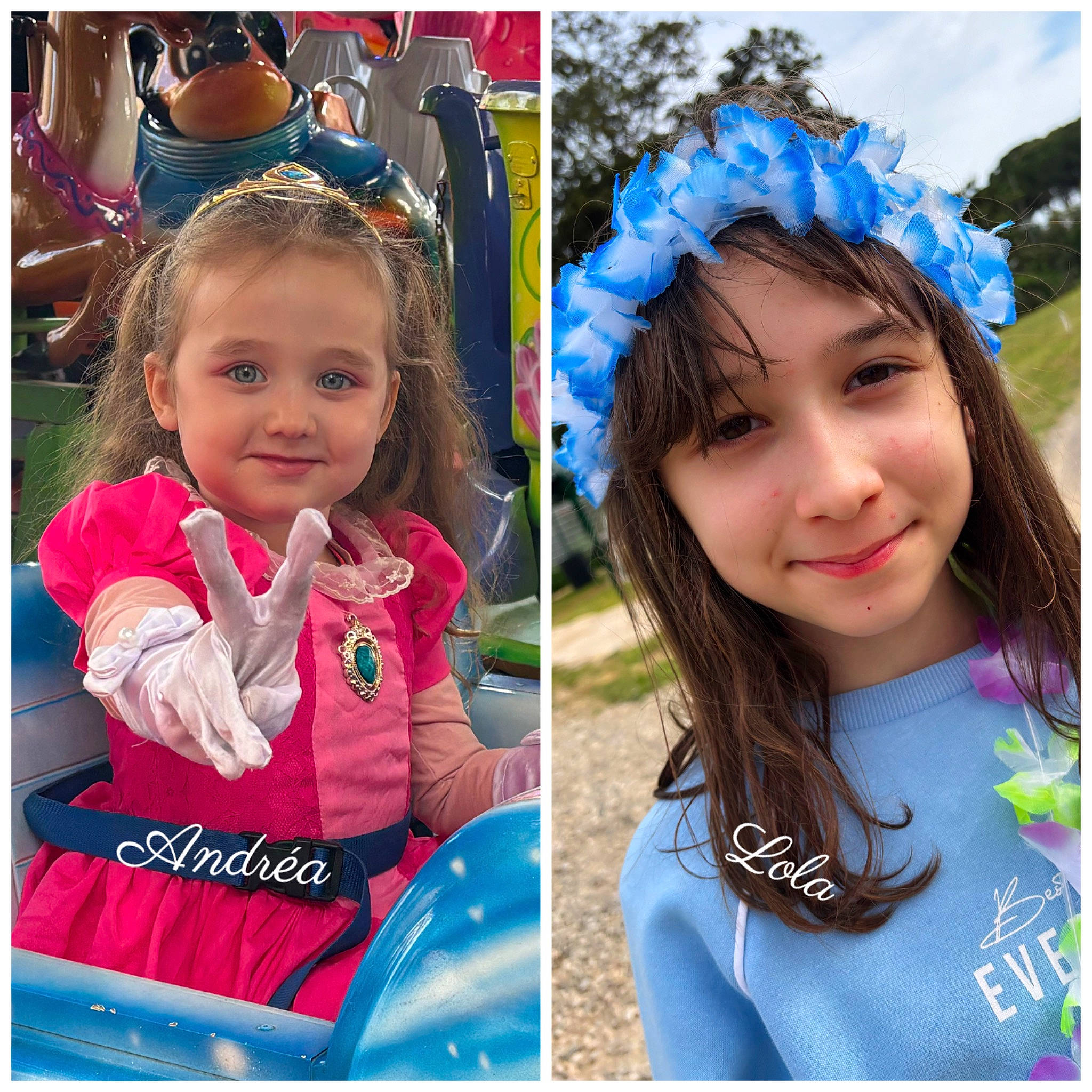 Lola-andréa a rejoint le concours — aidez-le/la à gagner de superbes lots ! beauty, cap, child, cool, electric_blue, fun, goggles, hair, happy, headband, headgear, headwear, jacket, joy, long_hair, person, pink, purple, selfie, sleeve