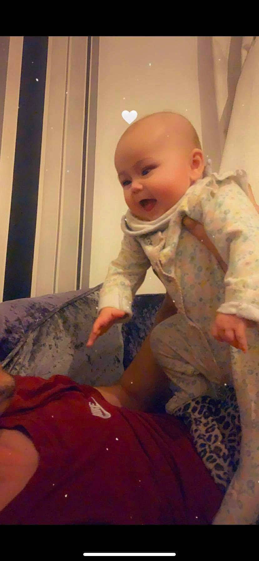 Alyssia is registered to the contest to win money with this photo: baby, child, person, sitting, toddler