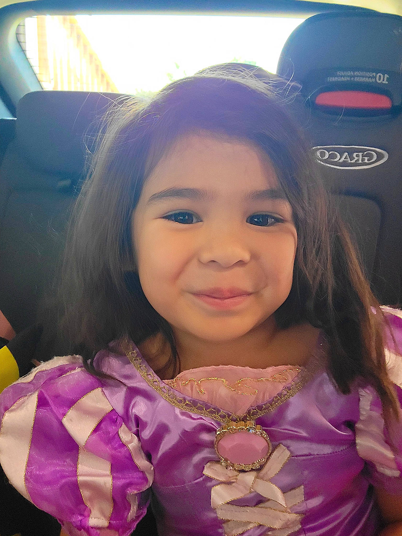 Jace joined the competition — help win amazing prizes! beauty, black_hair, child, cool, event, eyelash, face, facial_expression, fun, hairstyle, happy, iris, joy, leisure, long_hair, magenta, organ, person, pink, purple