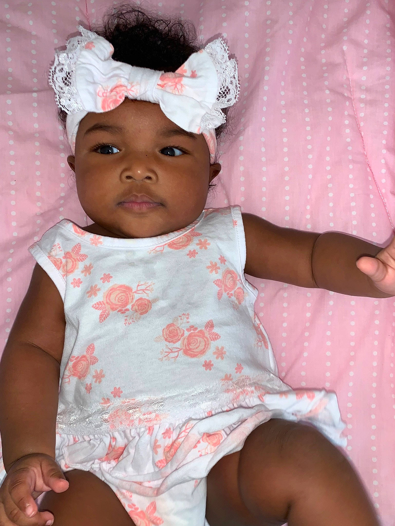 Samirya is registered to the contest to win money with this photo: baby_toddler_clothing, cheek, chin, dress, eye, eyelash, happy, head, headwear, human, human_body, lip, mouth, muscle, neck, nose, person, purple, skin, sleeve