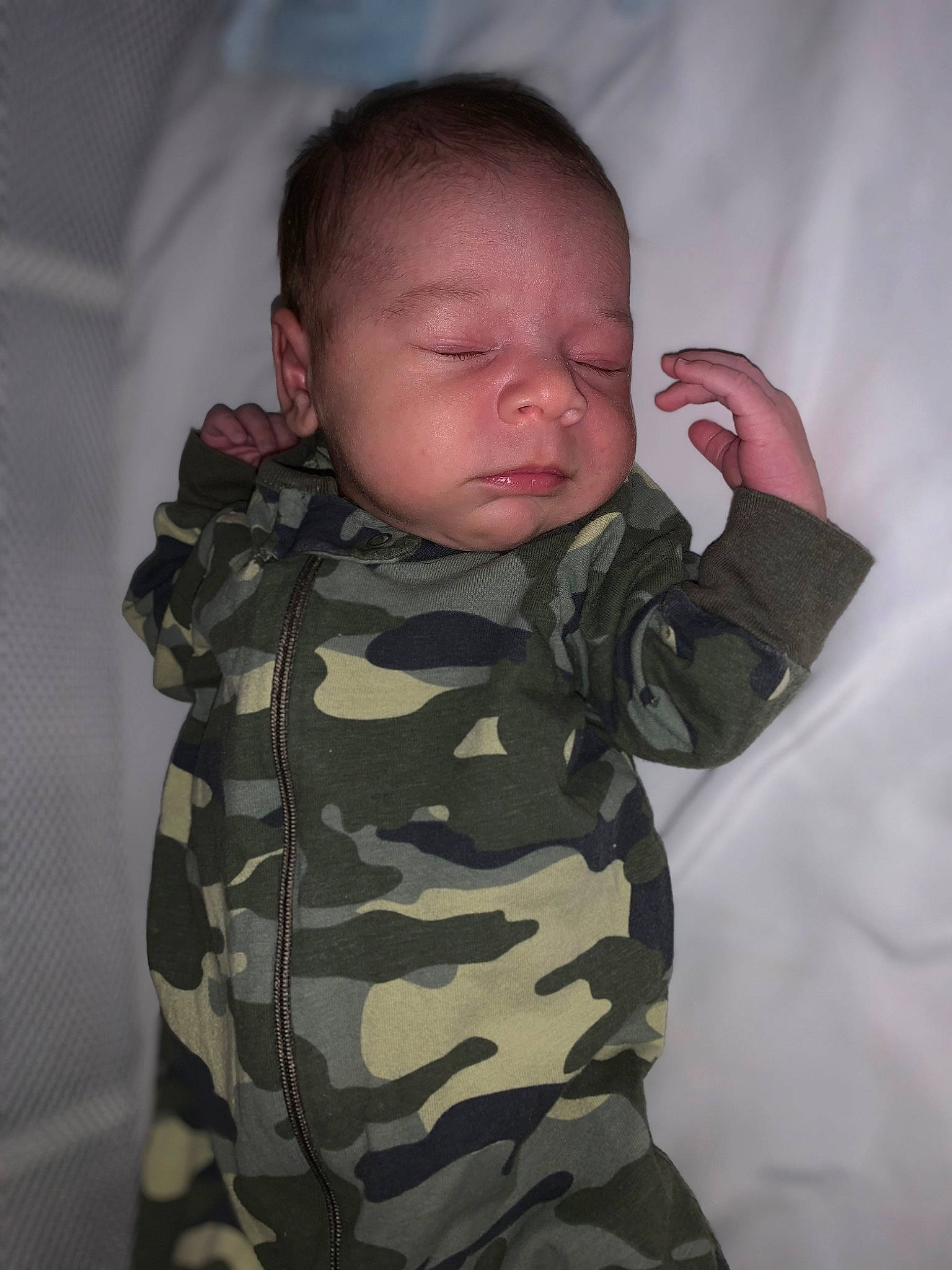Kash joined the competition — help win amazing prizes! baby, baby_toddler_clothing, camouflage, cheek, child, comfort, finger, gesture, linens, military, military_camouflage, military_uniform, neck, outerwear, pattern, person, skin, sleeve, thumb, toddler