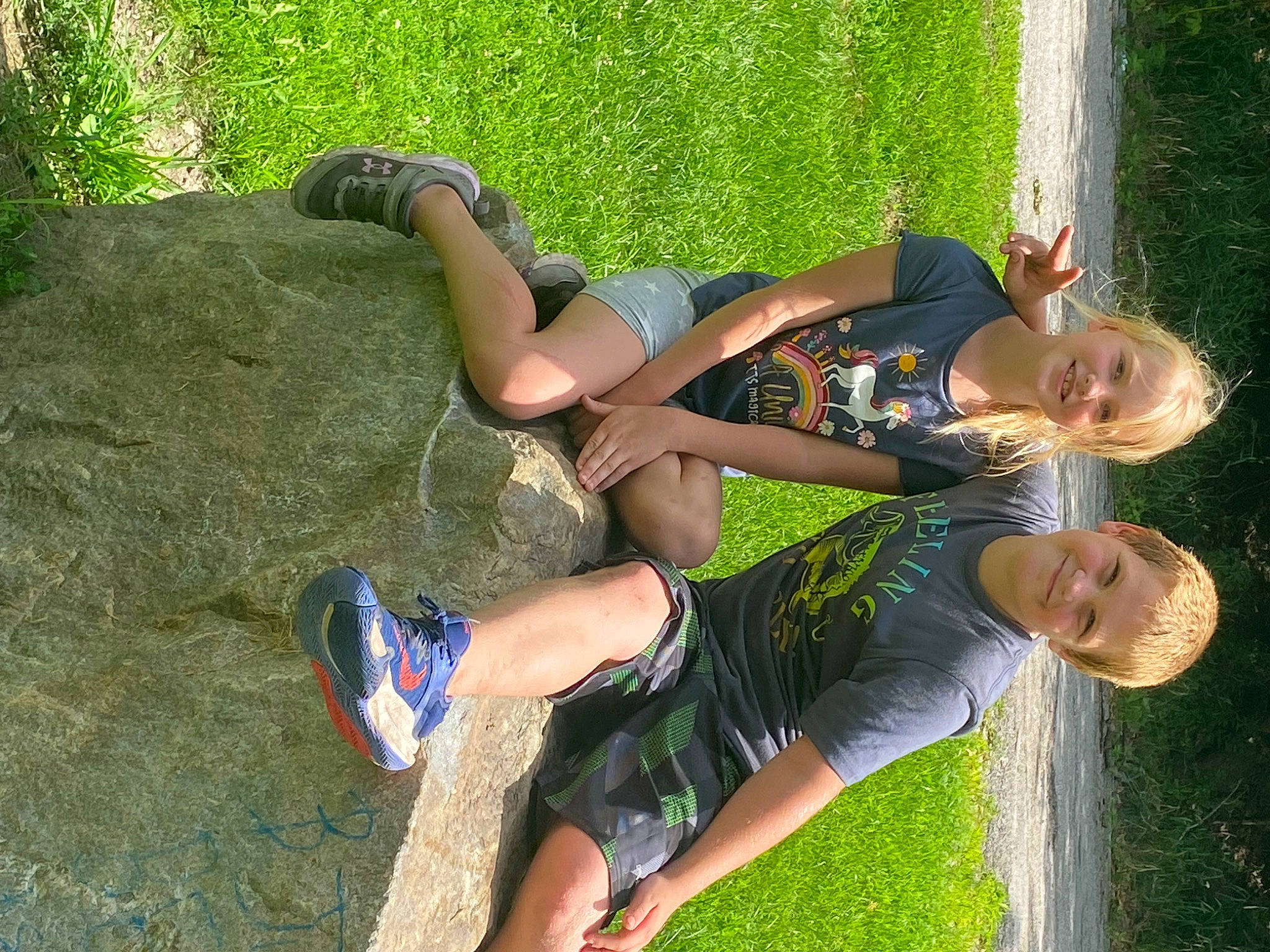 Talyah is registered to the contest to win money with this photo: elbow, foot, fun, grass, happy, human_leg, joint, joy, knee, leg, leisure, people_in_nature, person, plant, recreation, shoe, shorts, smile, sneakers, thigh