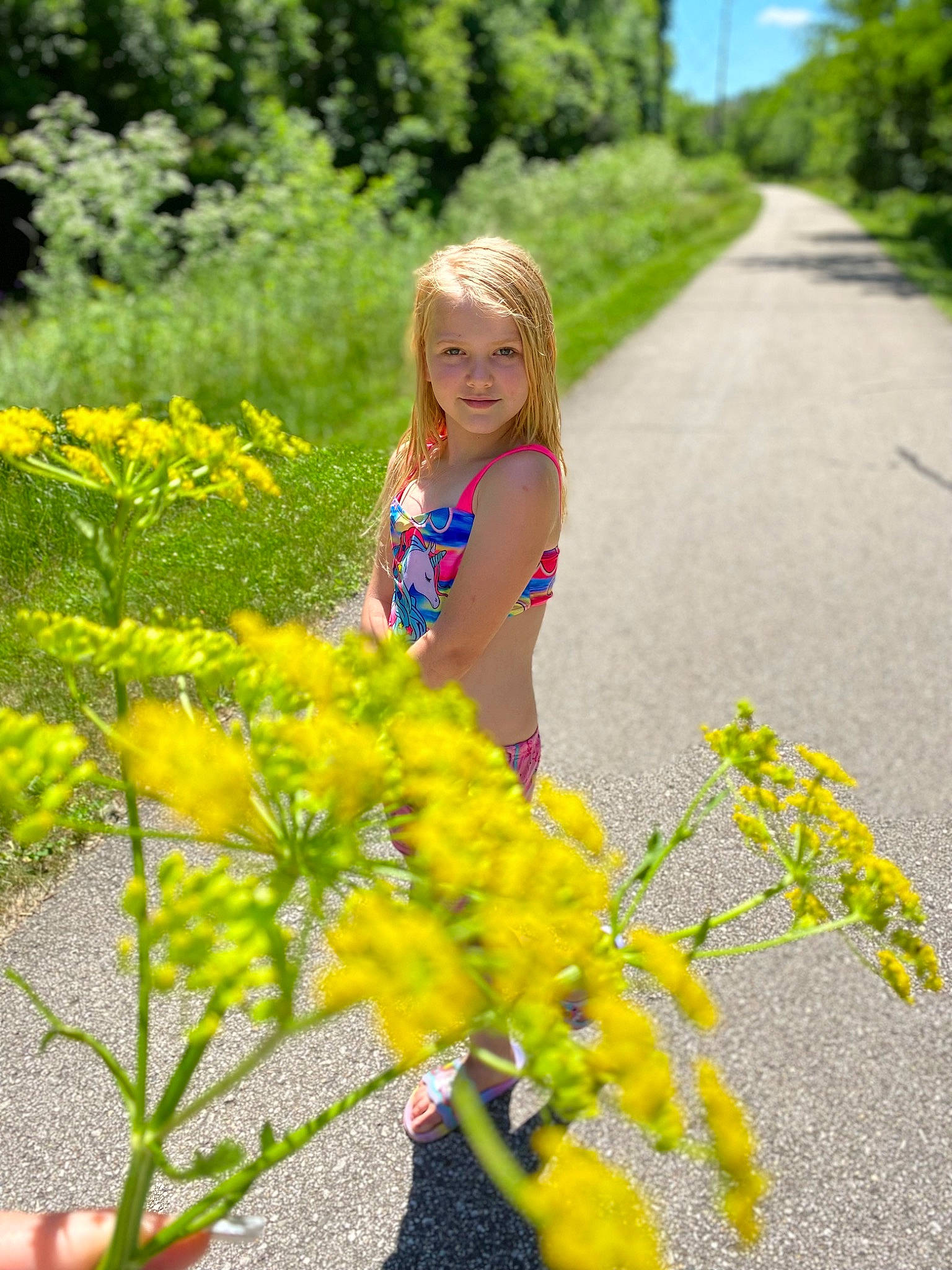 Talyah joined the competition — help win amazing prizes! asphalt, botany, flower, flowering_plant, fun, grass, grass_family, green, happy, herbaceous_plant, joy, landscape, leaf, meadow, nature, people_in_nature, person, petal, plant, shrub