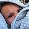 Jaxon joined the competition — help win amazing prizes! baby, blanket, blue_blanket, child, close_up, cozy, curious, eyes, face, head, indoors, infant, peekaboo, photography, portrait, serious, skin, soft_texture, textile, wrapped