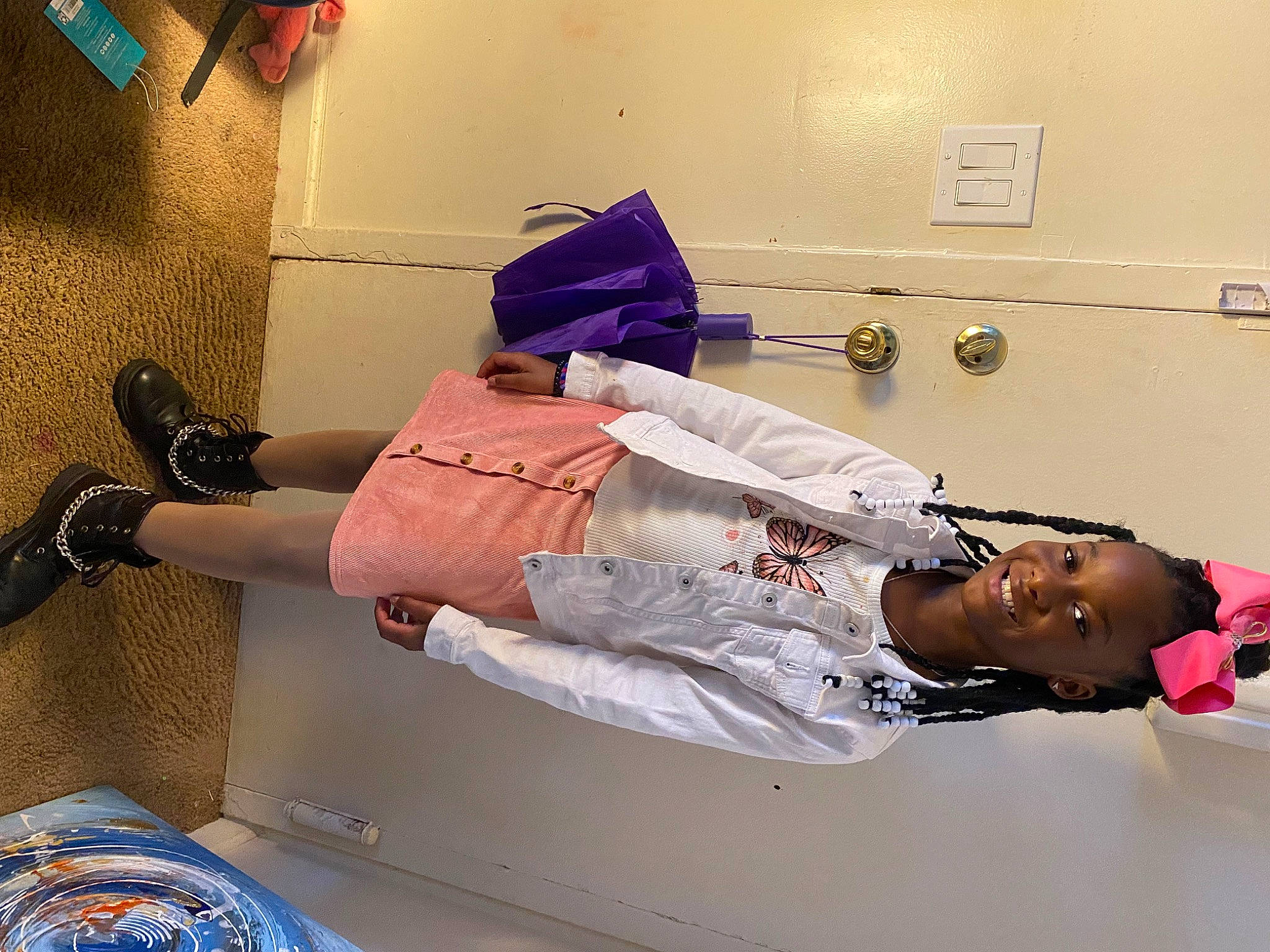 Azariah joined the competition — help win amazing prizes! bed, comfort, elbow, fashion_design, hat, health_care, hospital, hospital_bed, human_leg, joy, knee, leg, linens, medical, patient, person, purple, room, service, t_shirt