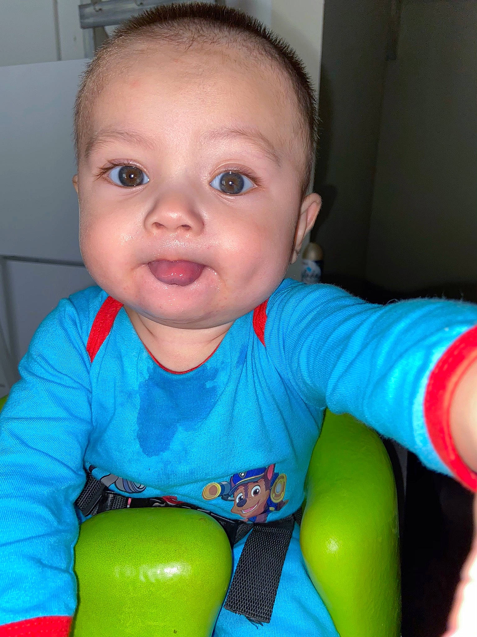 Enrique joined the competition — help win amazing prizes! baby, baby_playing_with_toys, baby_products, baby_toys, cheek, child, eye, face, forehead, head, iris, lip, mouth, nose, person, play, sitting, skin, smile, toddler