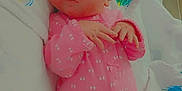 Josie joined the competition — help win amazing prizes! baby, infant, pink_onesie, headband, feeding_tube, hospital_bed, blanket, blue_eyes, newborn, lying_down, medical_care, cute, small_hands, bed_sheet, patient, child, indoors, portrait, sleepwear, healthcare
