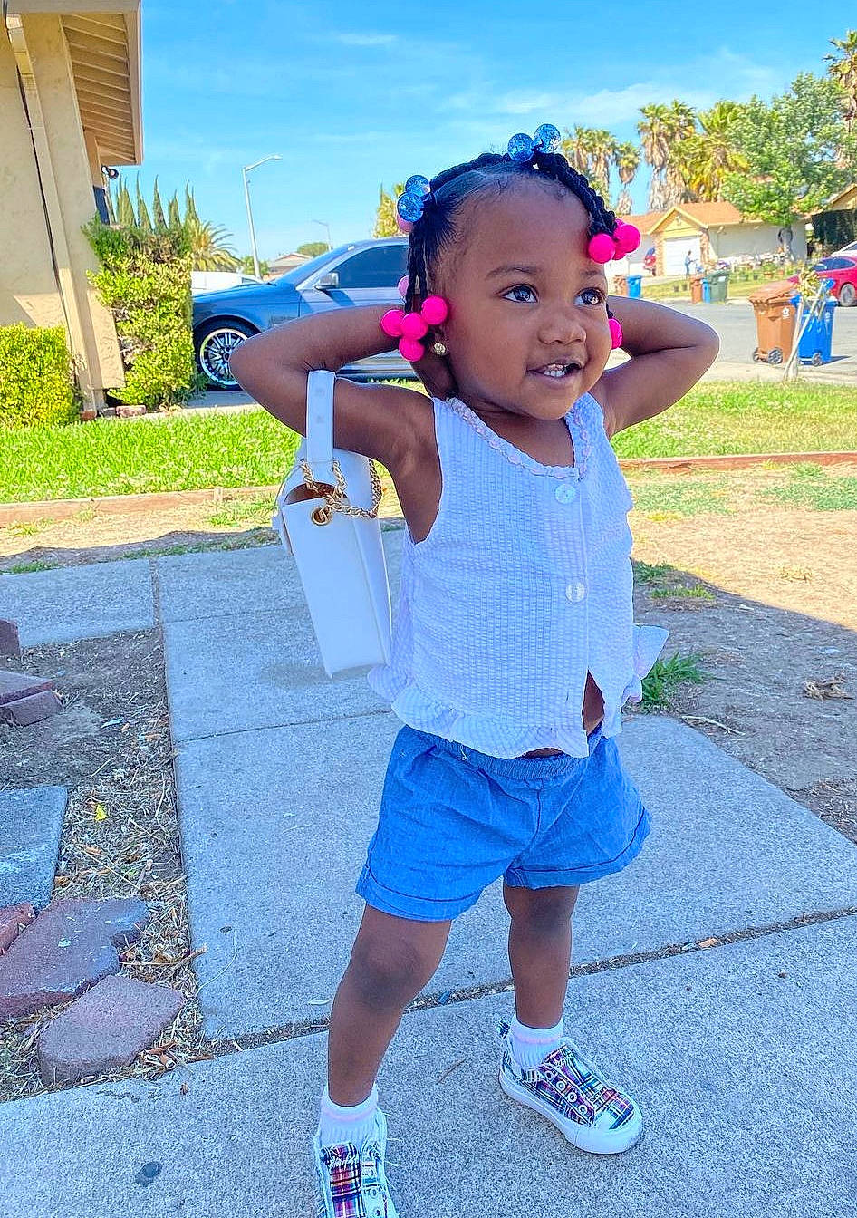 Autumn joined the competition — help win amazing prizes! asphalt, azure, cool, electric_blue, fun, grass, happy, leisure, magenta, person, pink, plant, recreation, shoe, shorts, sky, sneakers, summer, t_shirt, toddler