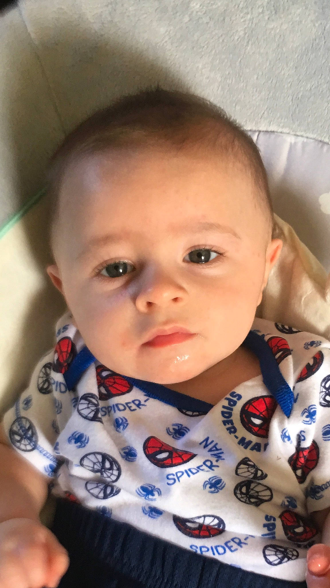 Dustin joined the competition — help win amazing prizes! baby, cheek, child, chin, ear, eye, eyebrow, face, forehead, head, iris, lip, mouth, nose, person, skin, smile, toddler