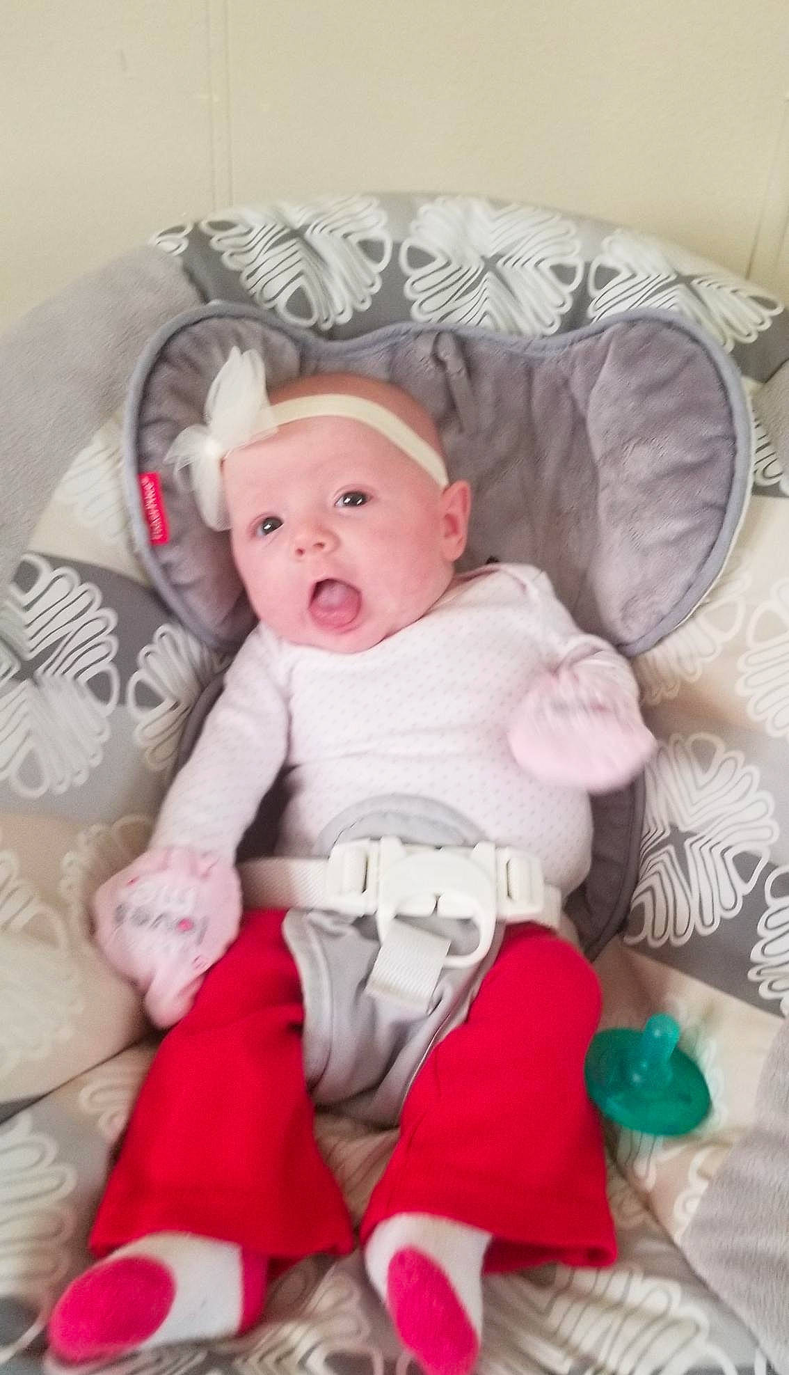 Angelique joined the competition — help win amazing prizes! baby, baby_products, cheek, child, comfort, head, person, pink, product, sitting, skin, toddler