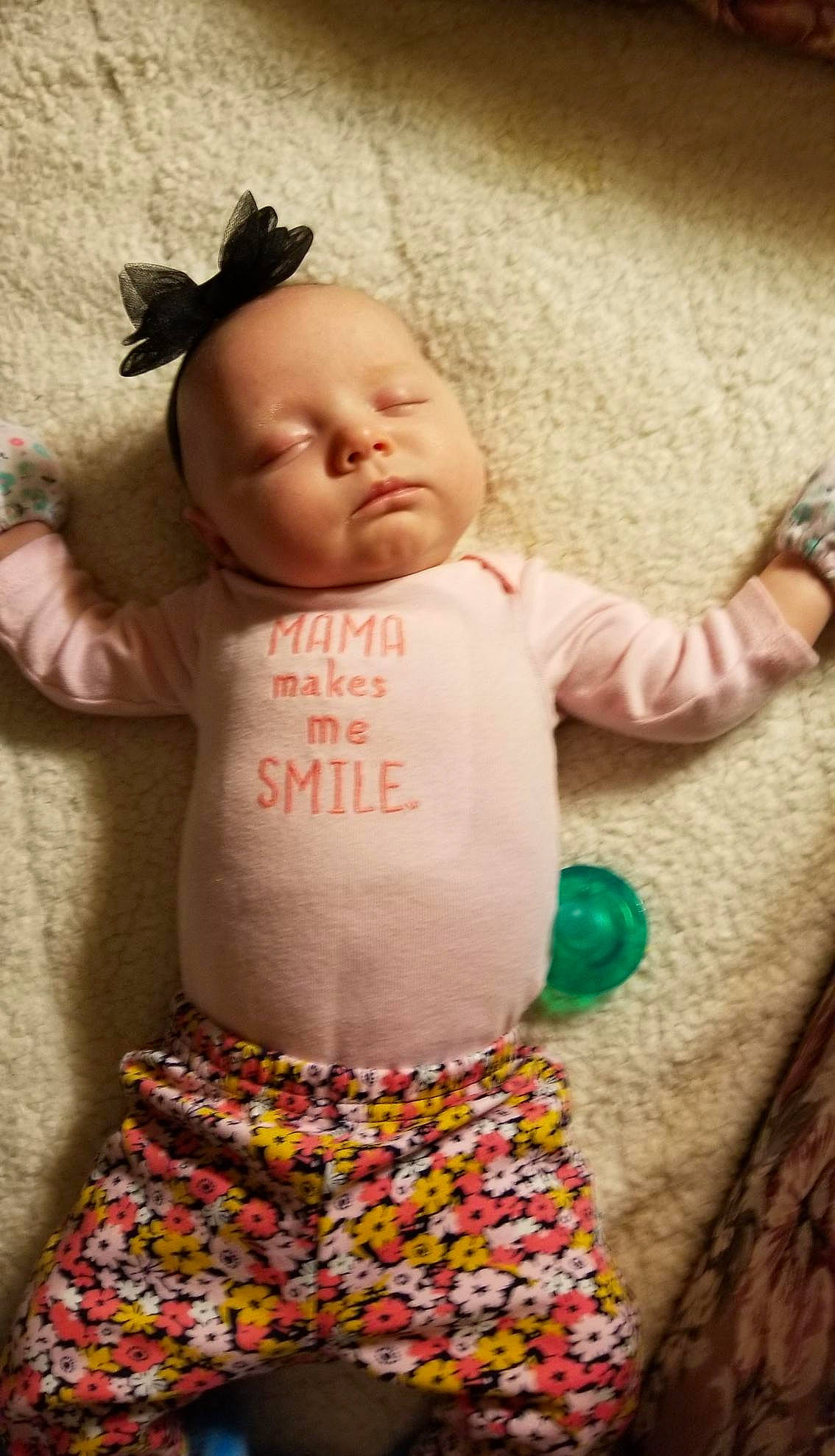 Angelique is registered to the contest to win money with this photo: baby, baby_products, baby_toddler_clothing, cheek, child, ear, pattern, person, photography, pink, play, product, toddler