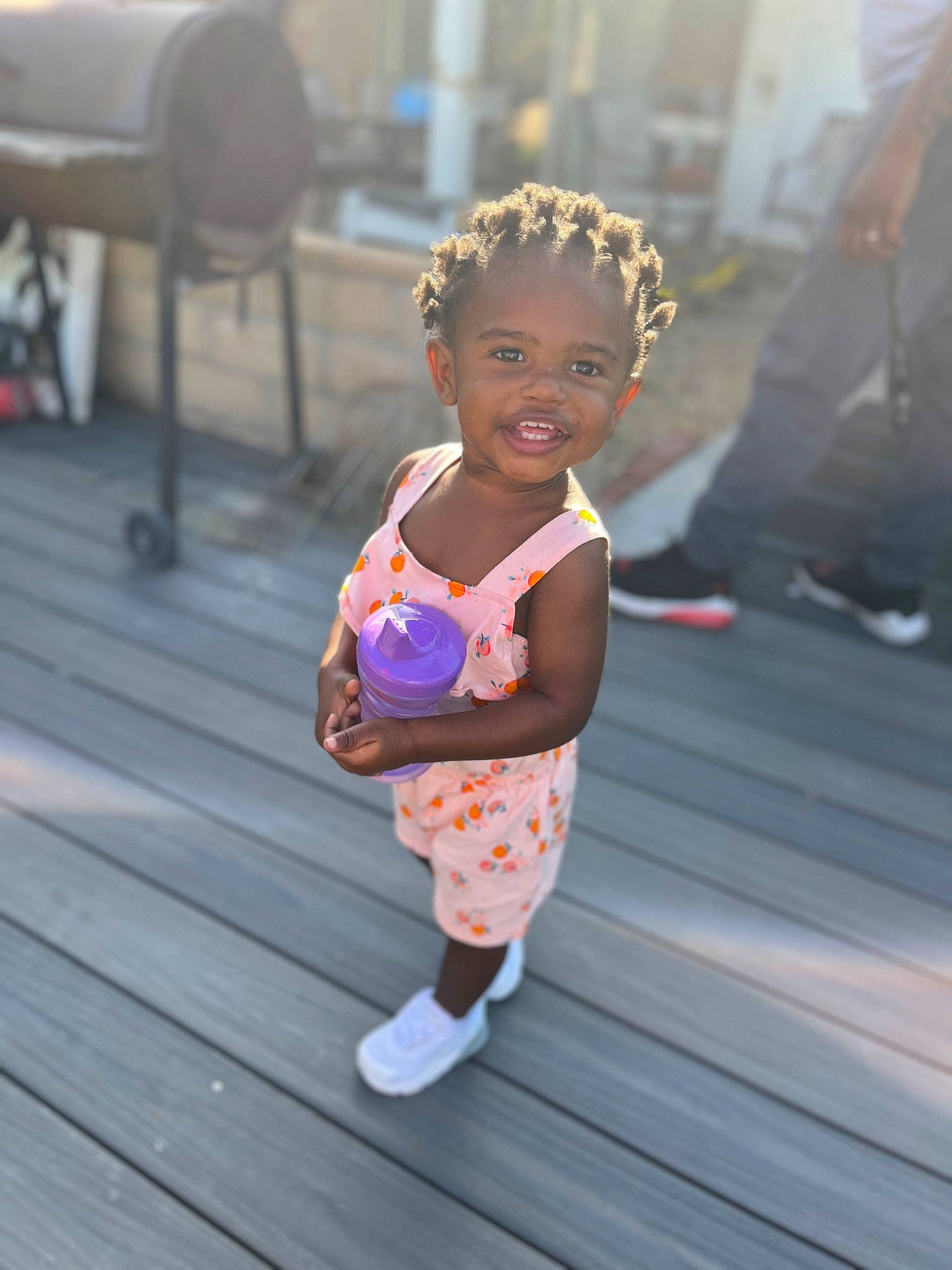 Denym joined the competition — help win amazing prizes! baby, baby_toddler_clothing, child, city, event, fashion_accessory, flooring, foot, fun, grass, happy, human_leg, jewellery, leisure, person, sandal, sitting, skin, smile, toddler