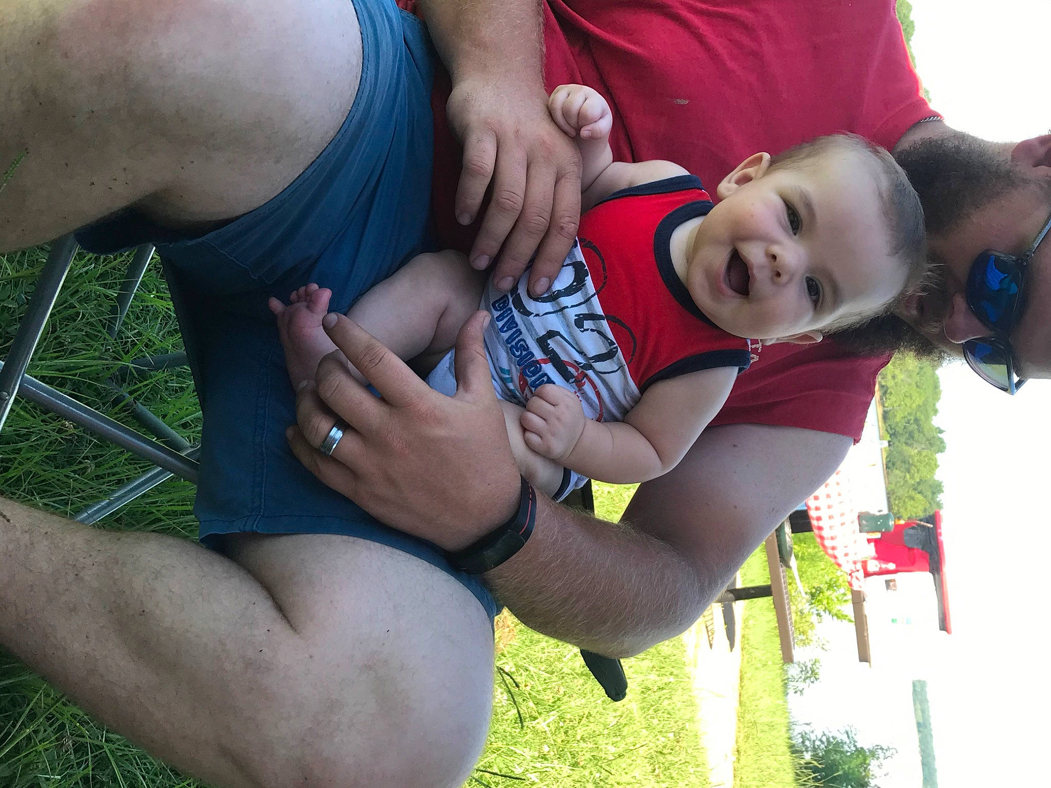 Kyzer joined the competition — help win amazing prizes! arm, fun, grass, hand, headwear, leg, leisure, muscle, person, smile