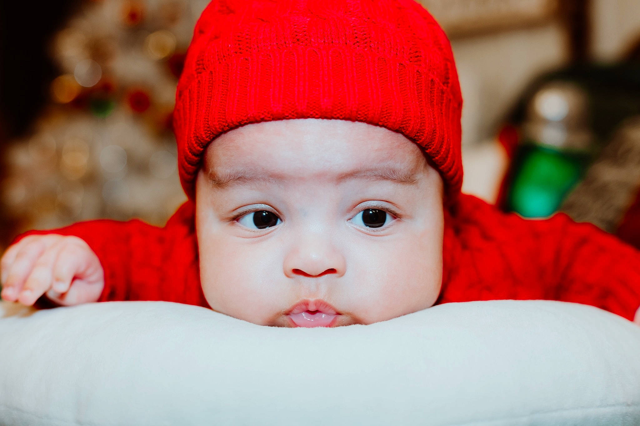 Arthur joined the competition — help win amazing prizes! baby, baby_toddler_clothing, cap, carmine, child, close_up, comfort, face, flash_photography, fun, happy, headgear, headwear, holiday, knit_cap, lip, person, portrait_photography, sitting, skin