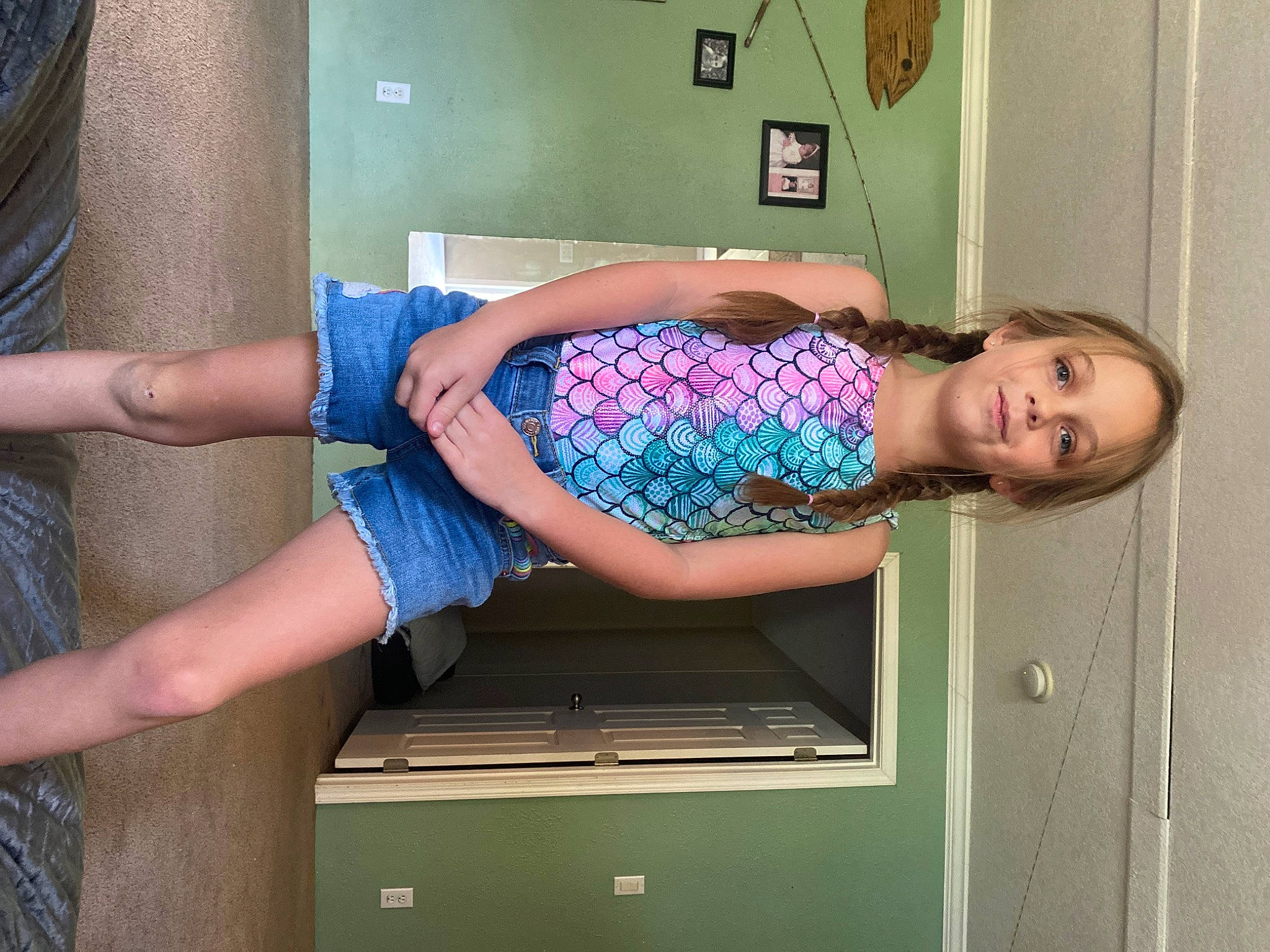 Addison joined the competition — help win amazing prizes! elbow, electric_blue, finger, fun, happy, human_body, human_leg, joint, knee, leg, magenta, person, picture_frame, purple, shoulder, standing, thigh, trunk, violet, waist