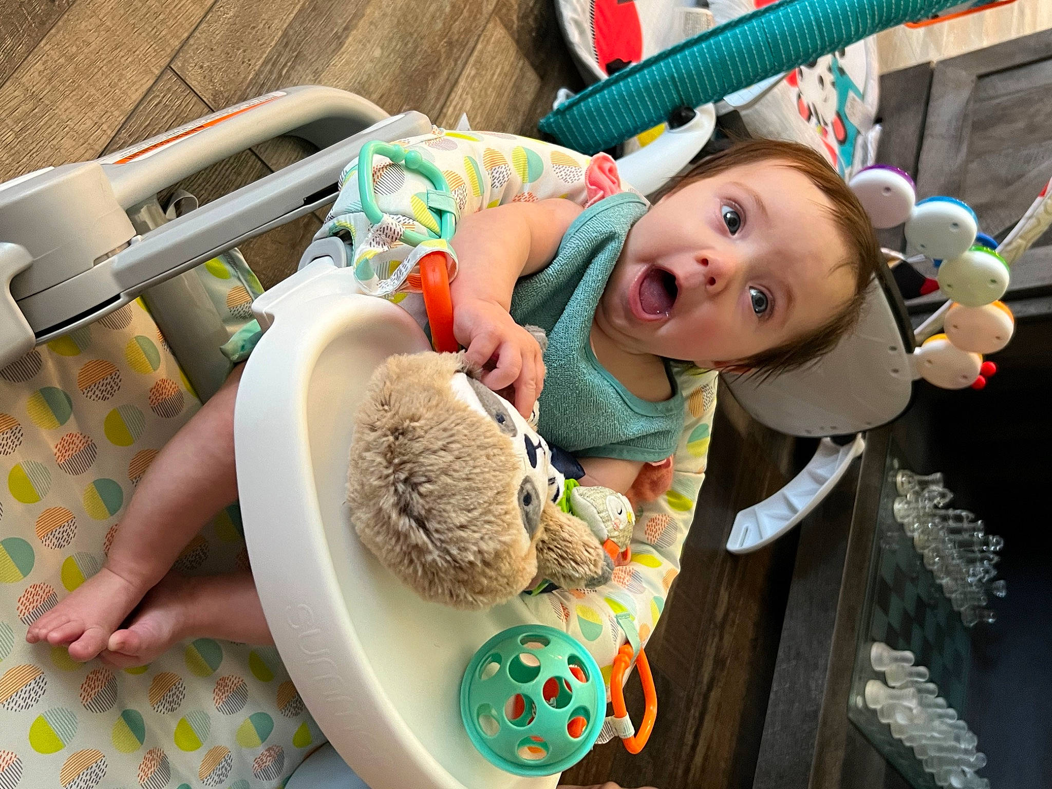 Eryn is registered to the contest to win money with this photo: baby_products, baby_toys, child, doll, easter, fun, fur, gadget, happy, linens, mammal, nail, pattern, person, plush, room, stuffed_toy, surprise, tableware, textile