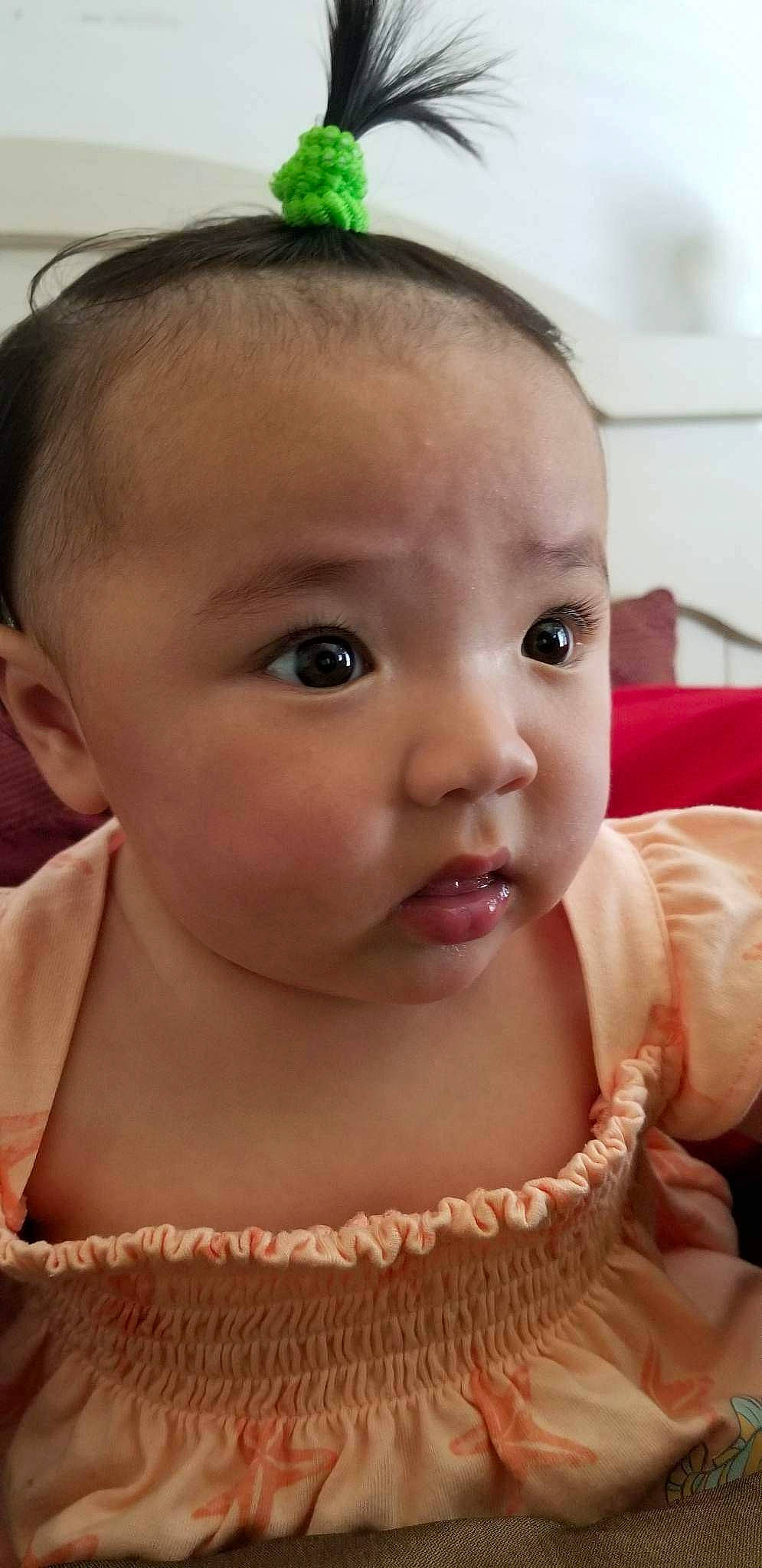 Marlee joined the competition — help win amazing prizes! baby, baby_toddler_clothing, beauty, cheek, chest, child, chin, close_up, ear, eyebrow, eyelash, hair, happy, head, iris, lip, neck, nose, person, skin