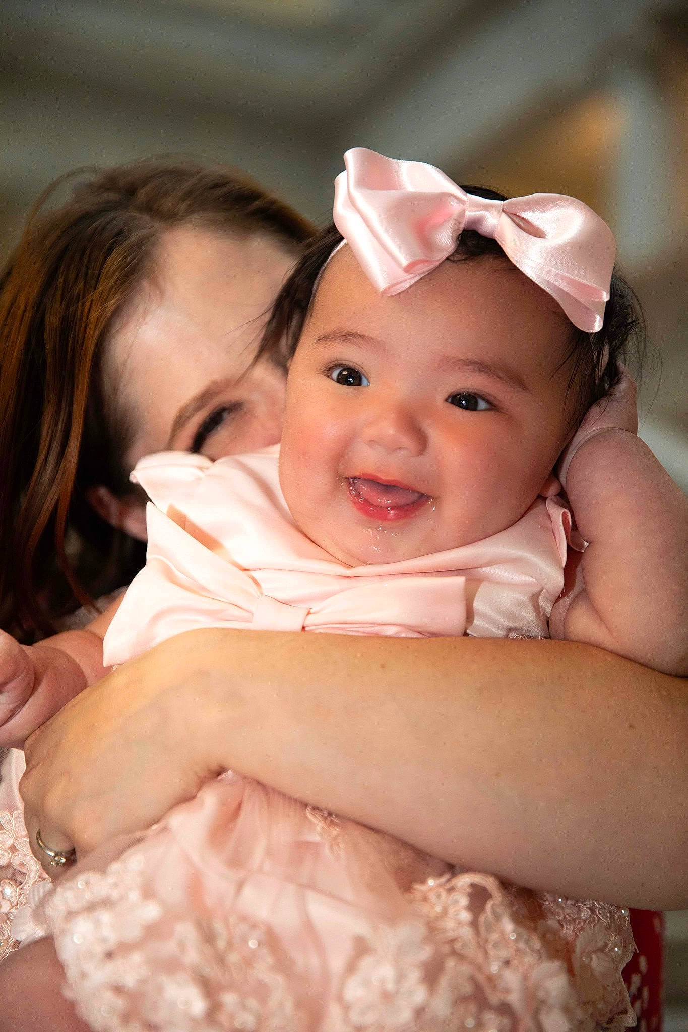 Marlee joined the competition — help win amazing prizes! baby, baby_toddler_clothing, bridal_accessory, child, event, face, facial_expression, finger, flash_photography, fun, gesture, happy, headgear, headpiece, headwear, interaction, iris, person, pink, skin