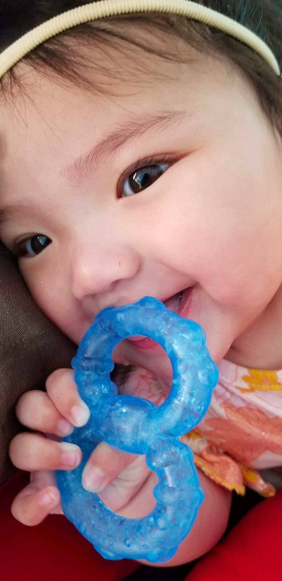 Marlee joined the competition — help win amazing prizes! azure, baby_toddler_clothing, blue, cheek, close_up, electric_blue, eyelash, finger, fun, gesture, hand, happy, lip, mouth, nail, nose, person, pink, sweetness, thumb
