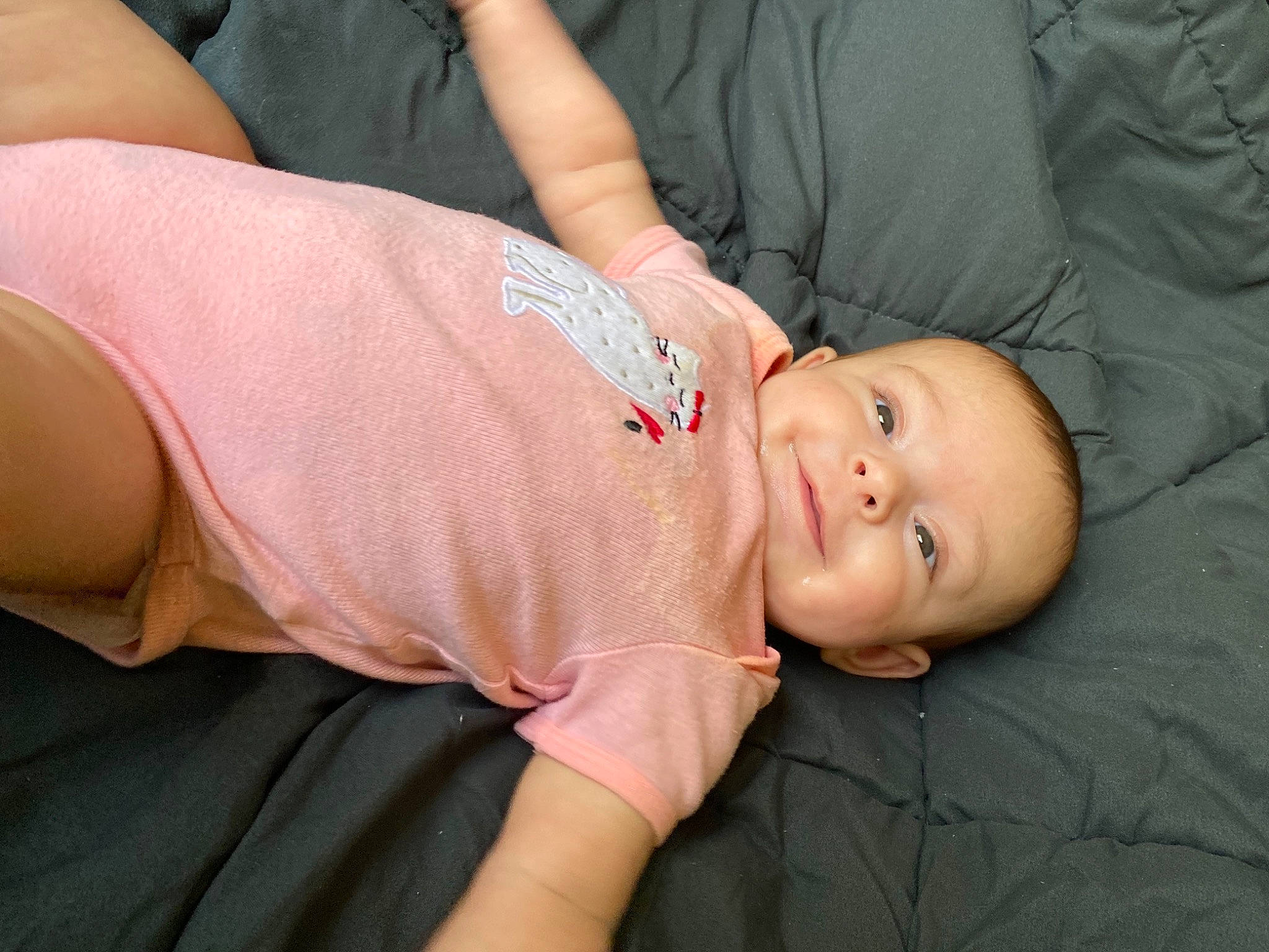 Annabeth joined the competition — help win amazing prizes! abdomen, baby, baby_toddler_clothing, cheek, chest, child, comfort, elbow, gesture, human_leg, knee, nail, person, sitting, skin, sleeve, stomach, thumb, toddler, trunk