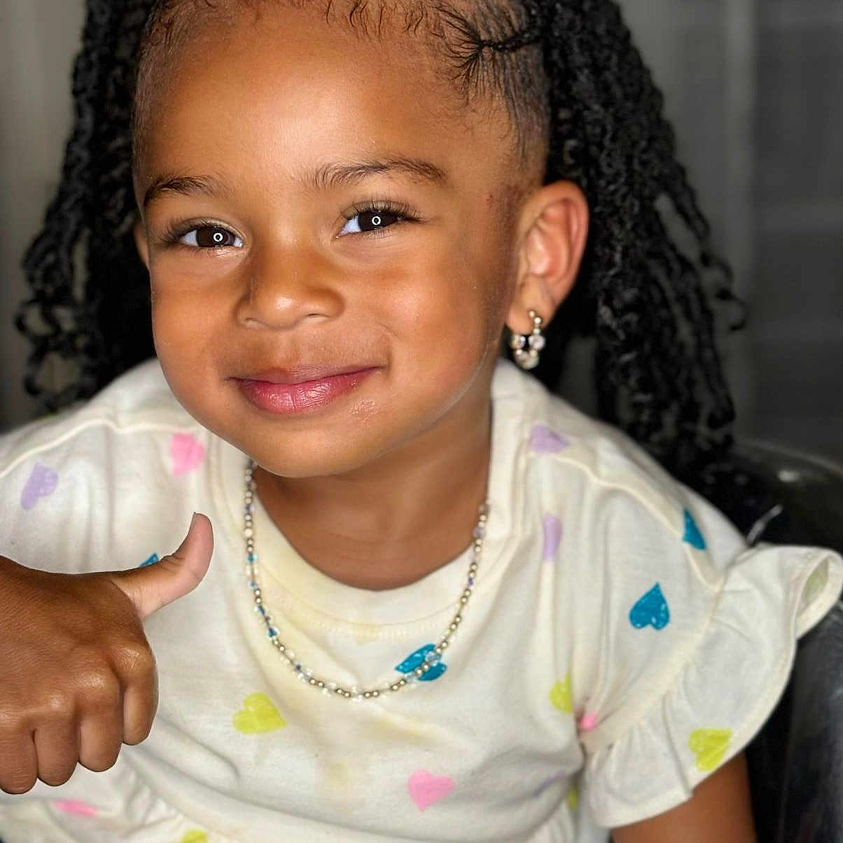Tyla joined the competition — help win amazing prizes! accessories, blackhair, bodypart, child, earring, face, female, finger, girl, hair, hand, happy, head, jewelry, necklace, person, photography, portrait, shoulder, smile