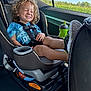 Caspian is registered to the contest to win money with this photo: child, toddler, car_seat, seatbelt, smile, curly_hair, sippy_cup, shoe, window, countryside, car_interior, happy, road_trip, cupholder, rear_seat, clothing, portrait, playful, summer, seat
