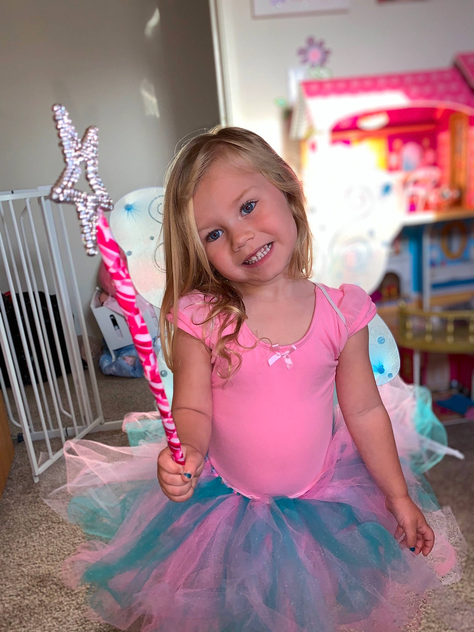 Fiona joined the competition — help win amazing prizes! ballet_tutu, child, clothing, costume, dress, joy, party, person, pink, smile, toddler